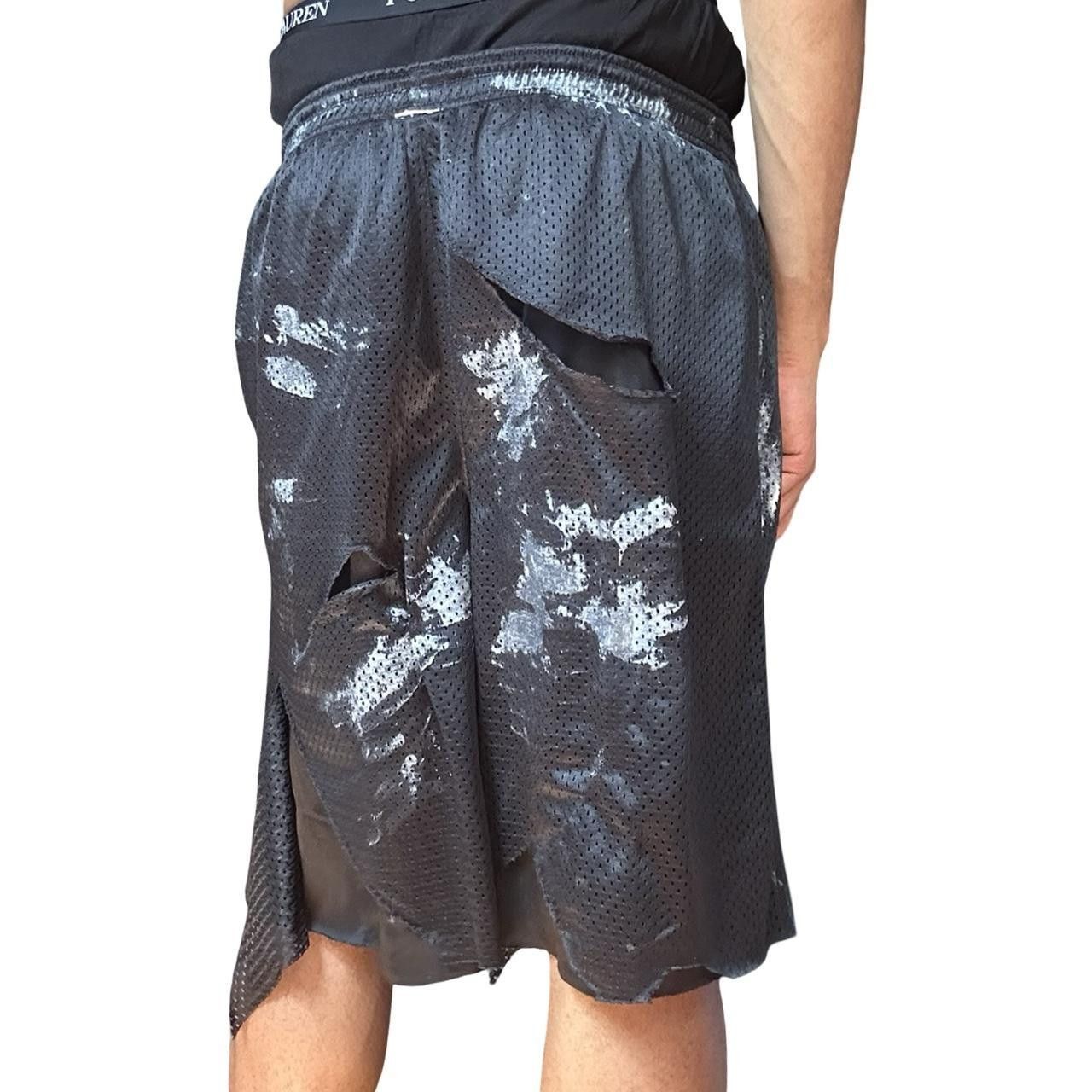 Starter ASTROBOI* Black Ripped Mesh Painted Basketball Shorts - XL Size US 34 / EU 50 - 4 Thumbnail