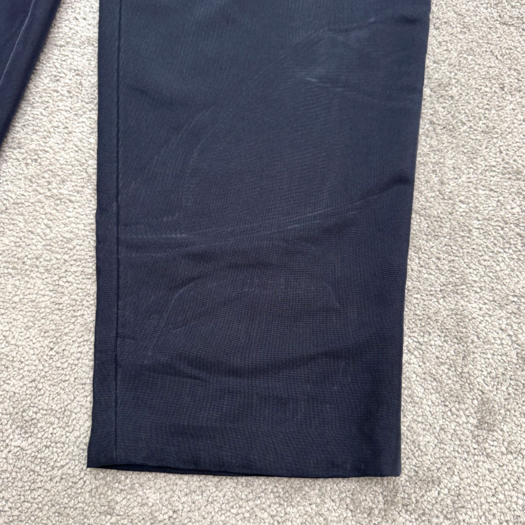 Talbots Talbots Vintage 90's High Rise Dress Pants Trousers Womens 14 Navy Blue Classic Straight Front Officewear Dress Pants Women 14 Blue Talbots Womens Size 36" / US 14 / IT 50 - 6 Thumbnail