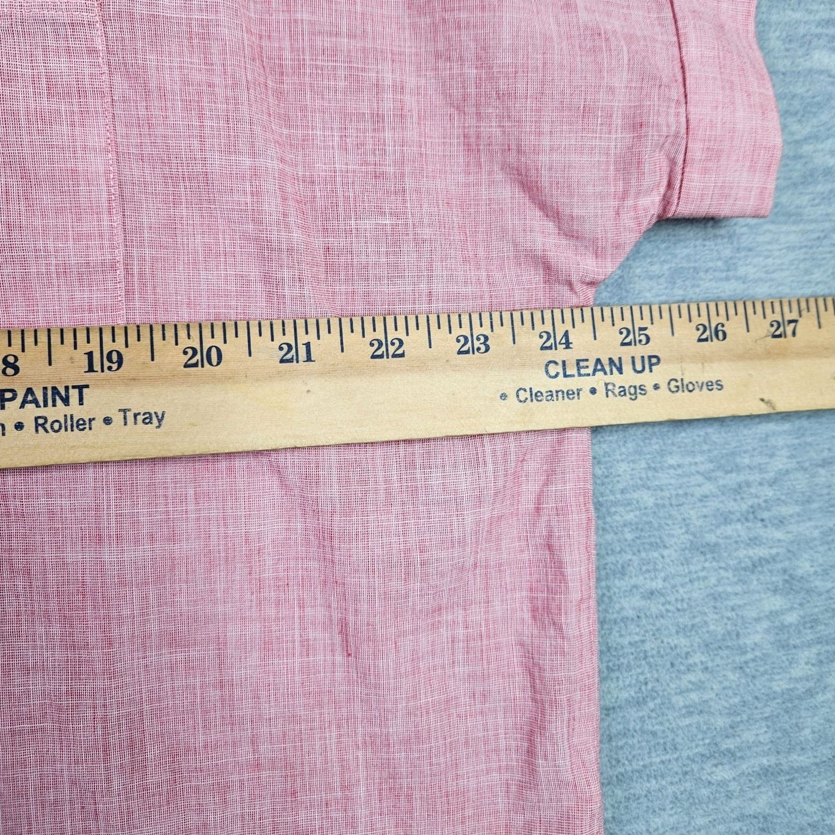 Madewell Madewell Linen Blend Short Sleeve Button Down Women's M Pink Solid Button-Up Casual 90s? Size 32" / US 10 / IT 46 - 4 Thumbnail