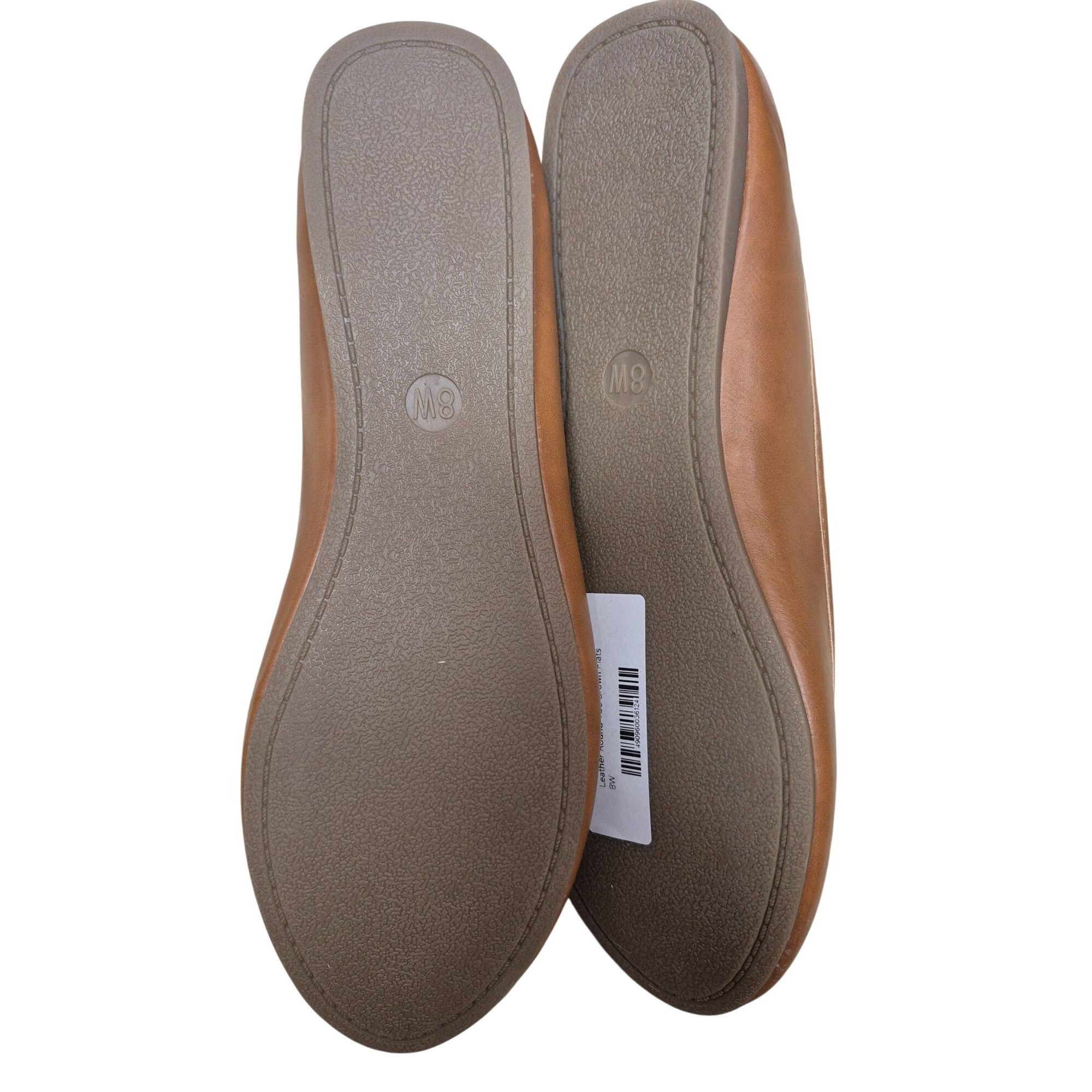 Other A New Day Women's Cognac Faux Leather Flats Size 8W Size US 8 / IT 38 - 6 Thumbnail