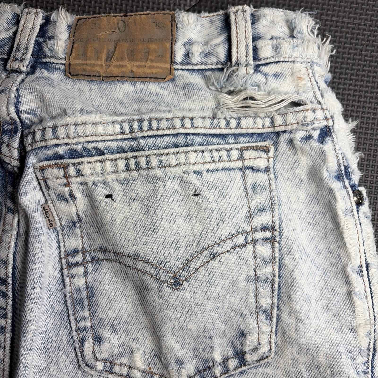 Levi's Vintage 80s Levis 506 Jeans Mens Size 11 Acid White Tab VTG Size US 32 / EU 48 - 8 Thumbnail