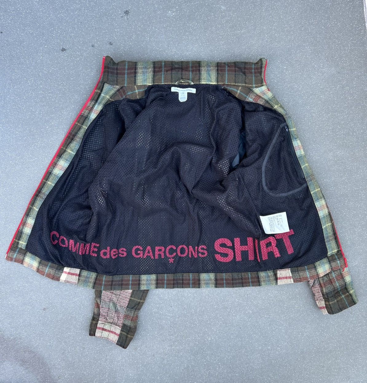 Comme des Garcons SHIRT Comme Des Garçons Shirt plaid technical jacket Size US XL / EU 56 / 4 - 5 Thumbnail