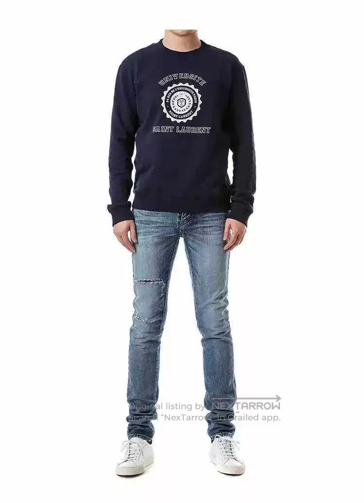 Saint Laurent Paris Saint Laurent Men's UNIVERSITE Logo Sweatshirt. Size US M / EU 48-50 / 2 - 4 Thumbnail