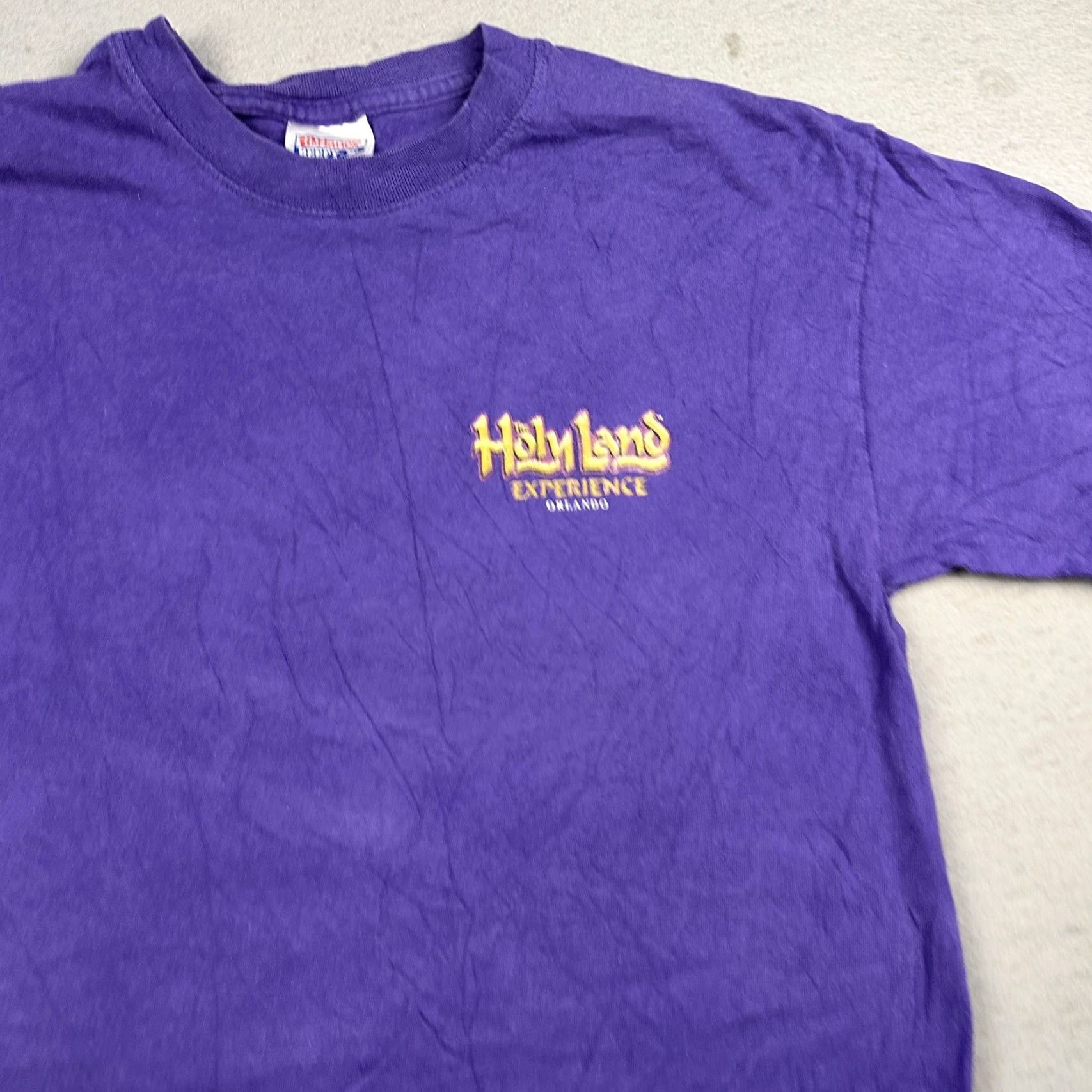 Hanes Holy Land Experience Shirt Orlando Theme Park Christian Purple Mens Medium Size US M / EU 48-50 / 2 - 5 Thumbnail
