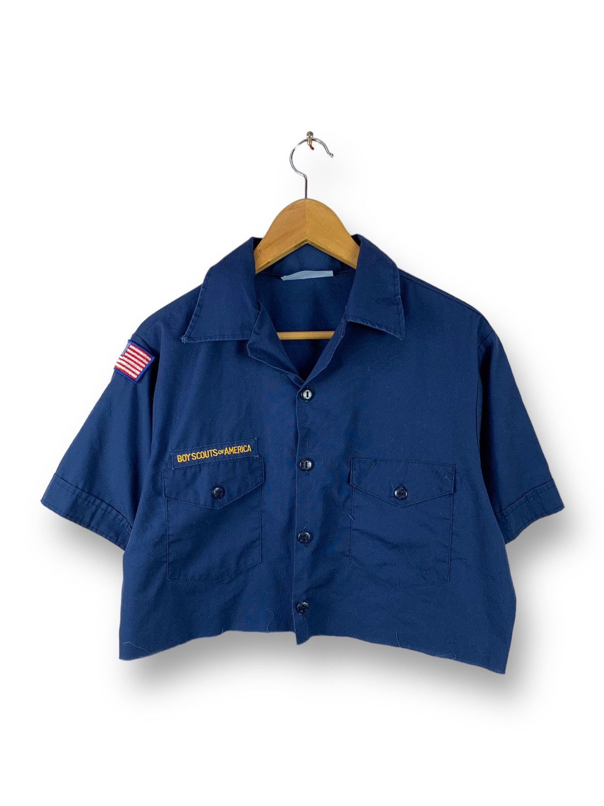 Vintage Steals! Vintage Boys Scouts of America Cropped Shirt Size US XXS / EU 40 - 1 Thumbnail