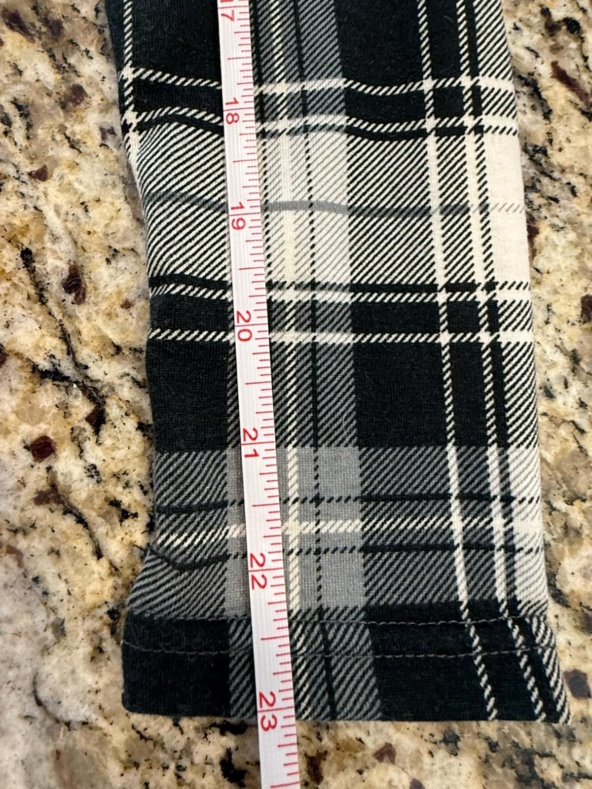 Other Amaryllis long sleeve blue tee black white plaid sleeves SM Size S / US 4 / IT 40 - 11 Thumbnail