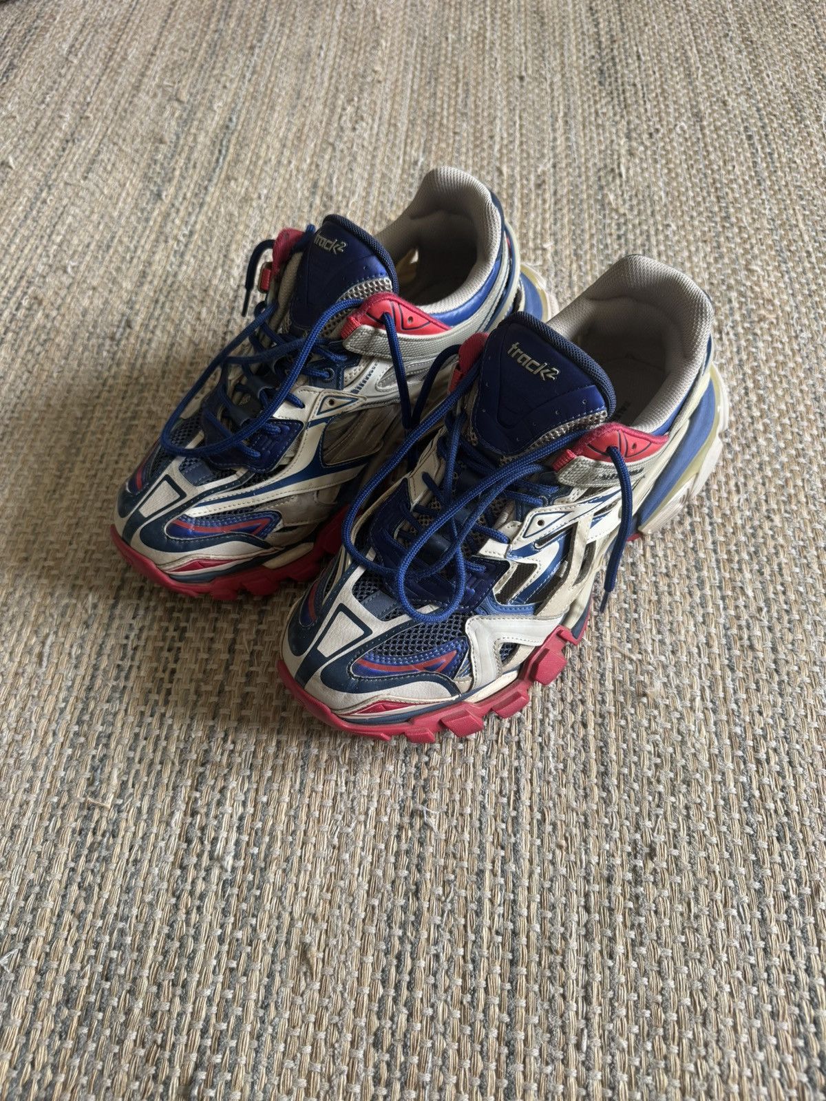 Balenciaga Track 2 Sneakers White Red EU 42 US 9 568614 Mens Shoes Balenciaga Balenciaga Track 2 Sneakers White Red EU 42 US 9  main image 4