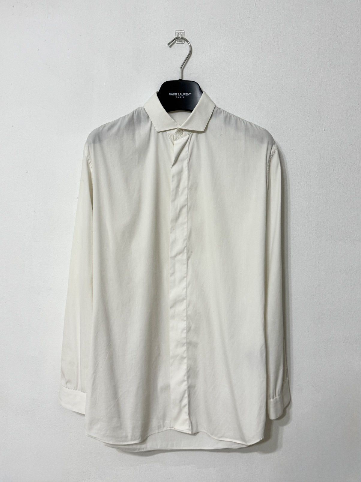 Dior Dior Homme White Button-up Shirt By Kris Van Assche Size US S / EU 44-46 / 1 - 1 Thumbnail