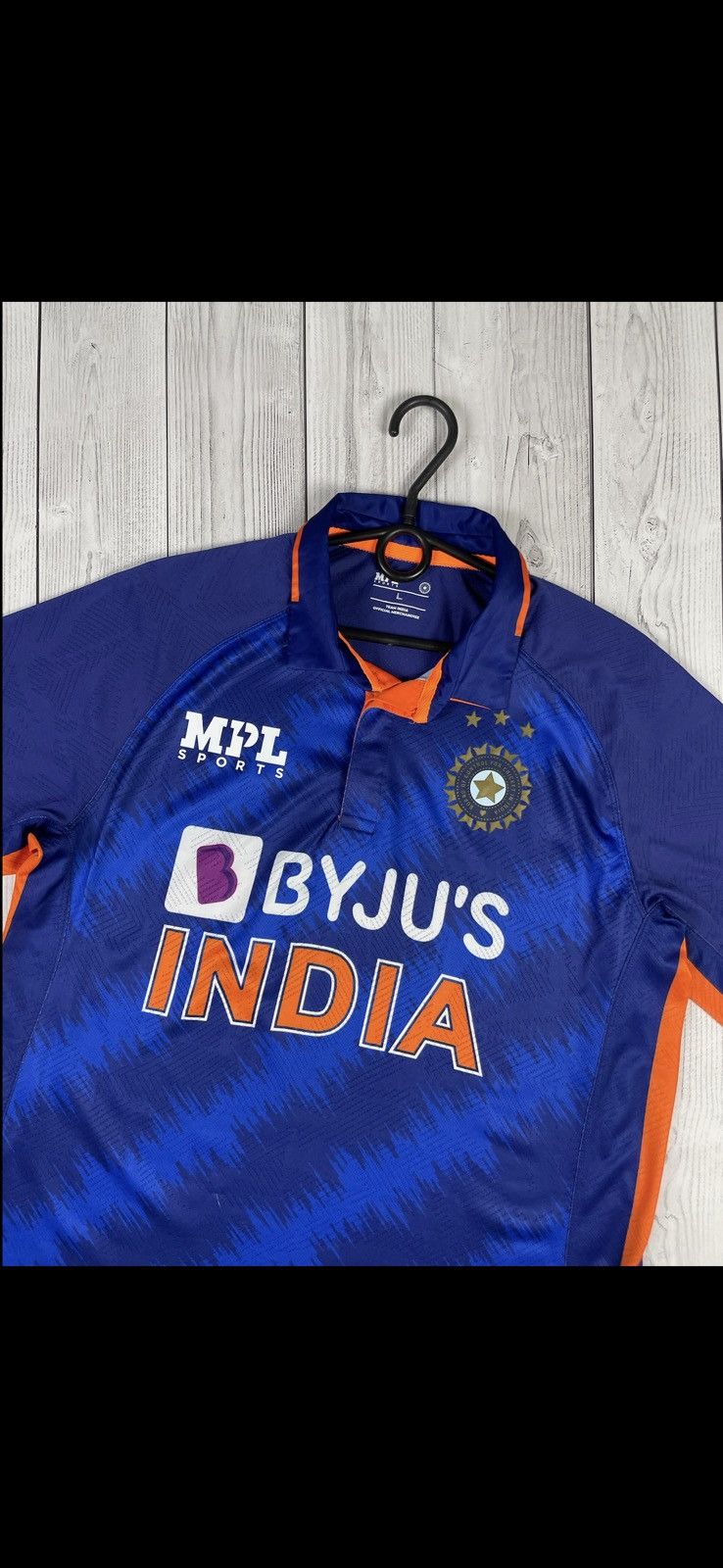 Vintage India Cricket jersey size L big logo Size US L / EU 52-54 / 3 - 2 Thumbnail