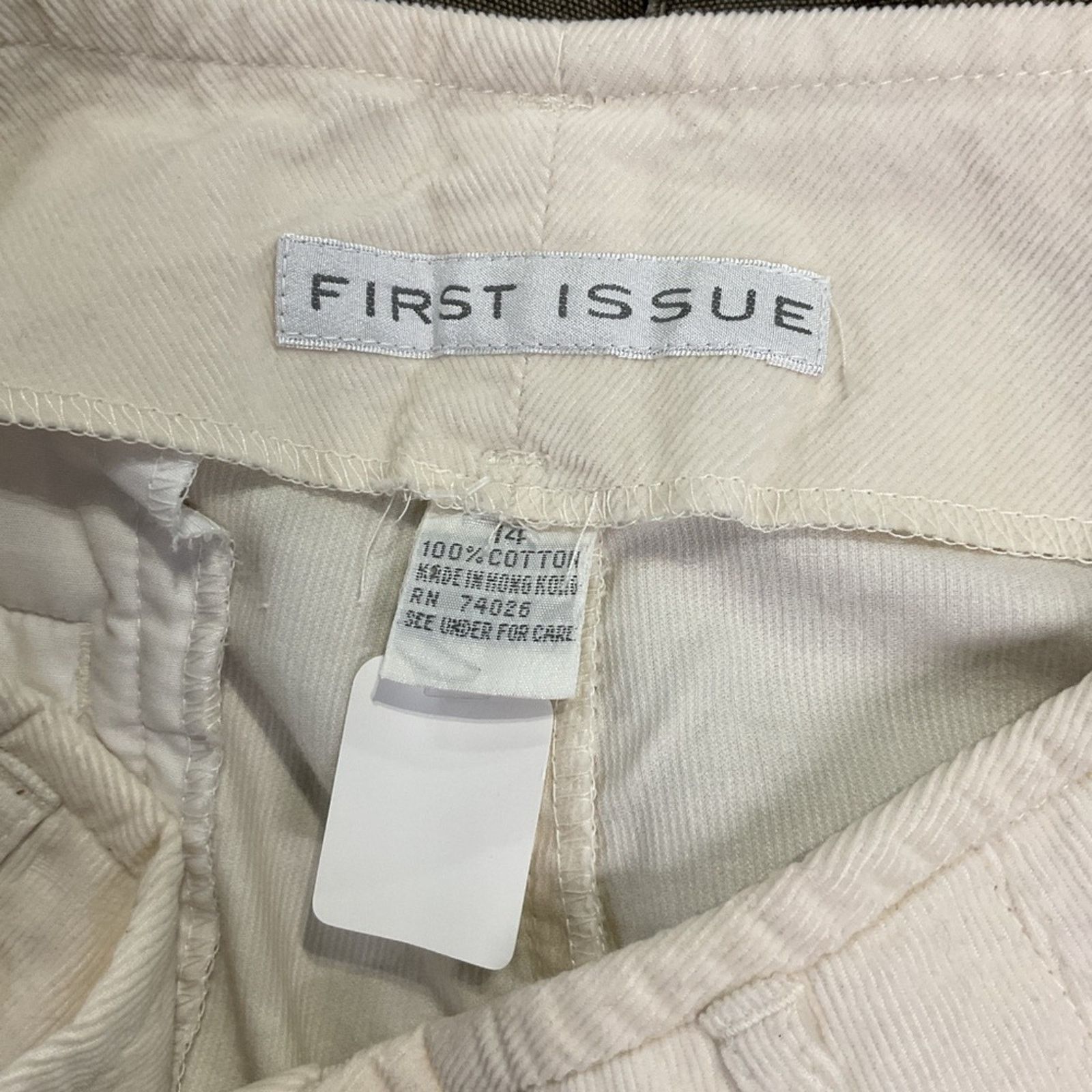 Vintage First Issue Cream Pants Size 32" / US 10 / IT 46 - 3 Thumbnail
