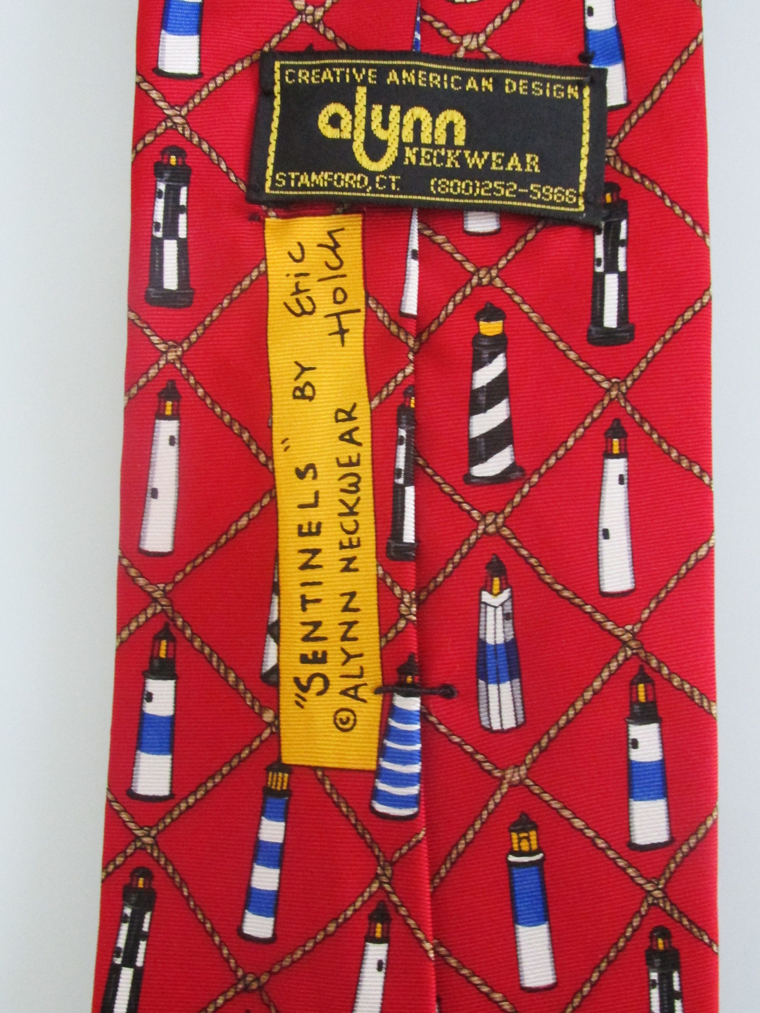 Other Vintage Alynn "Sentinels" Men's Silk Tie Size ONE SIZE - 4 Thumbnail