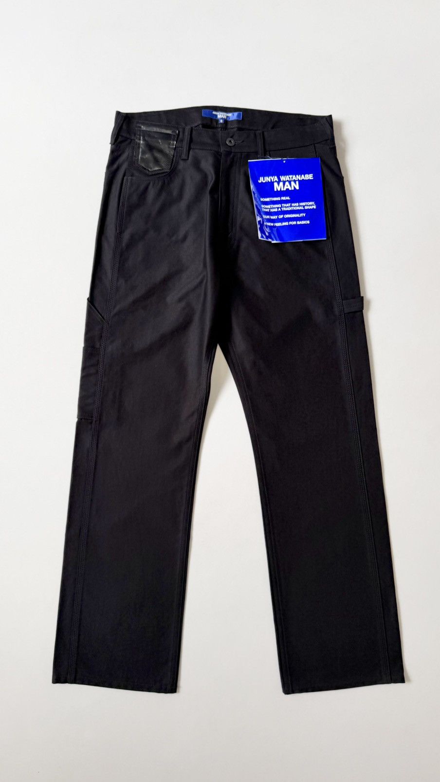 Comme des Garcons A/W 25 Wide Leg Black Cotton ‘Carpenter’ Pants Size US 32 / EU 48 - 2 Thumbnail