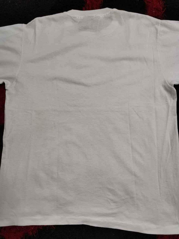 Hanes VINTAGE 80S WHITE PLAIN HANES TAG Size US L / EU 52-54 / 3 - 2 Thumbnail