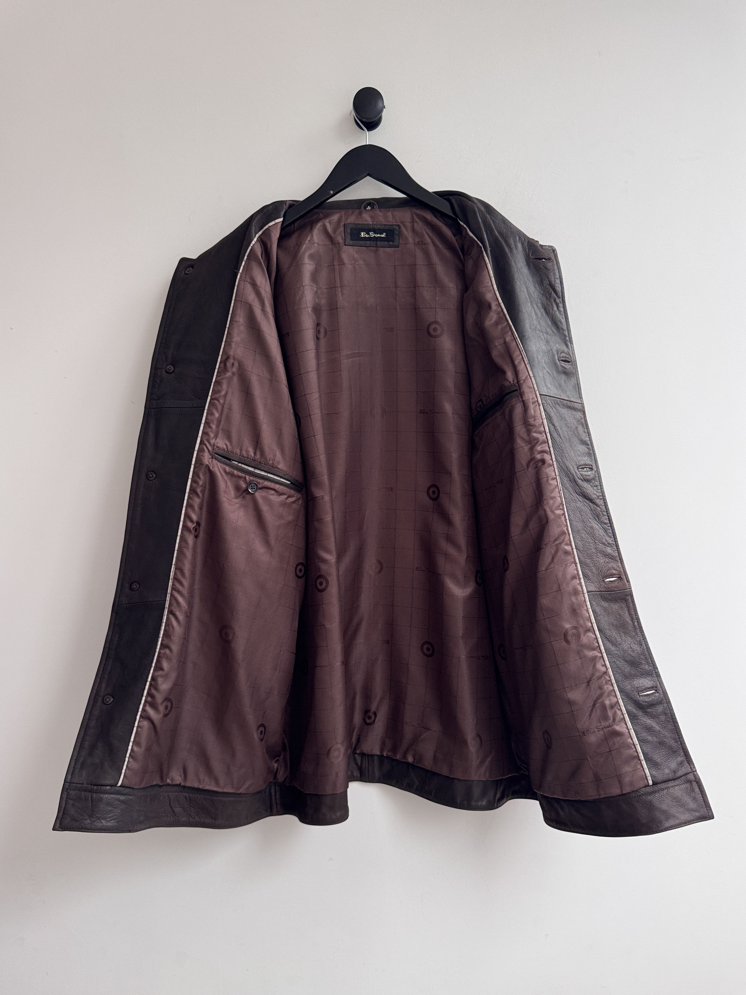 Ben Sherman Ben Sherman Brown Leather Jacket Size US XXL / EU 58 / 5 - 3 Thumbnail