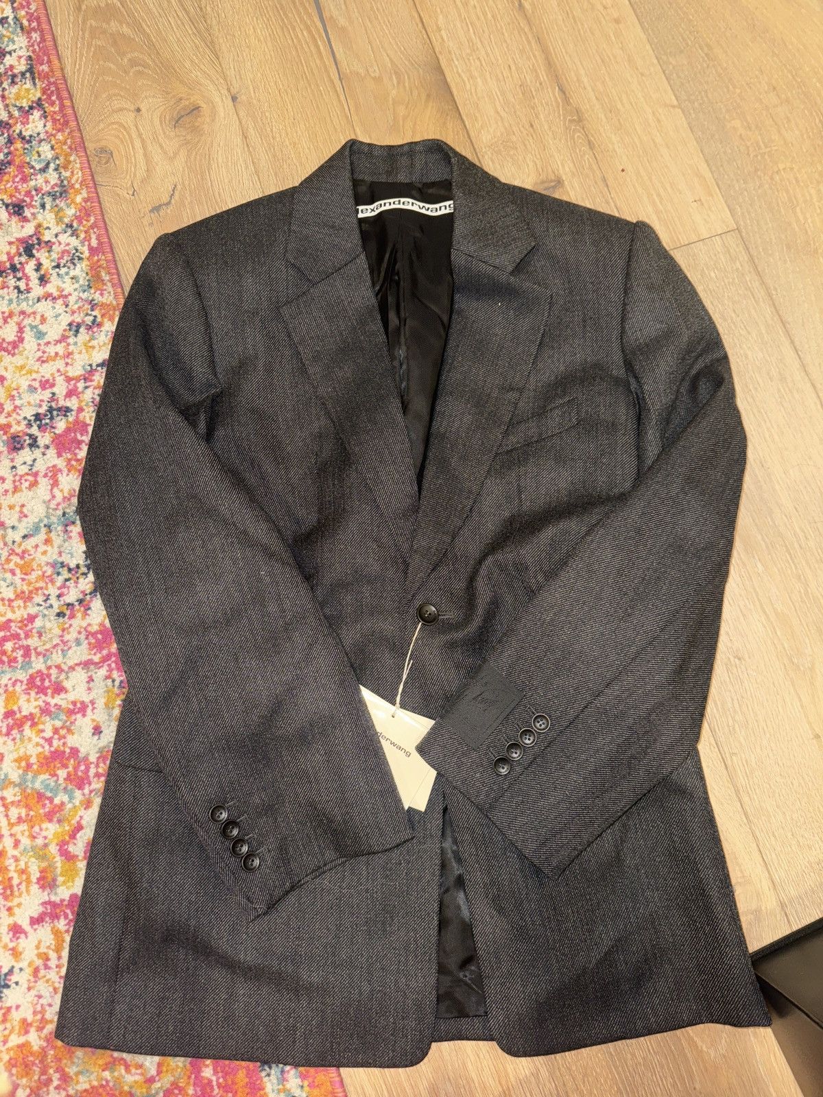 Alexander Wang Oversized Blazer with Ruching at Waist Size S / US 4 / IT 40 - 5 Thumbnail