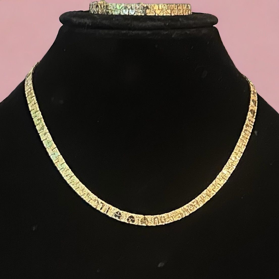 Vintage Vintage I Love you nugget chain necklace and bracelet Size ONE SIZE - 1 Thumbnail