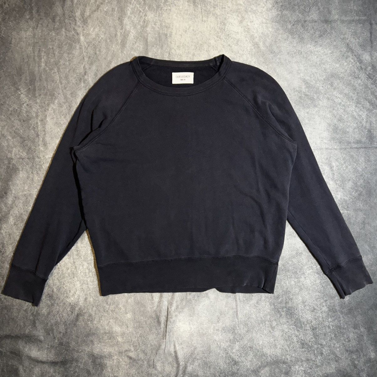 Our Legacy Our Legacy Crewneck Sweatshirt Navy Size US M / EU 48-50 / 2 - 1 Thumbnail