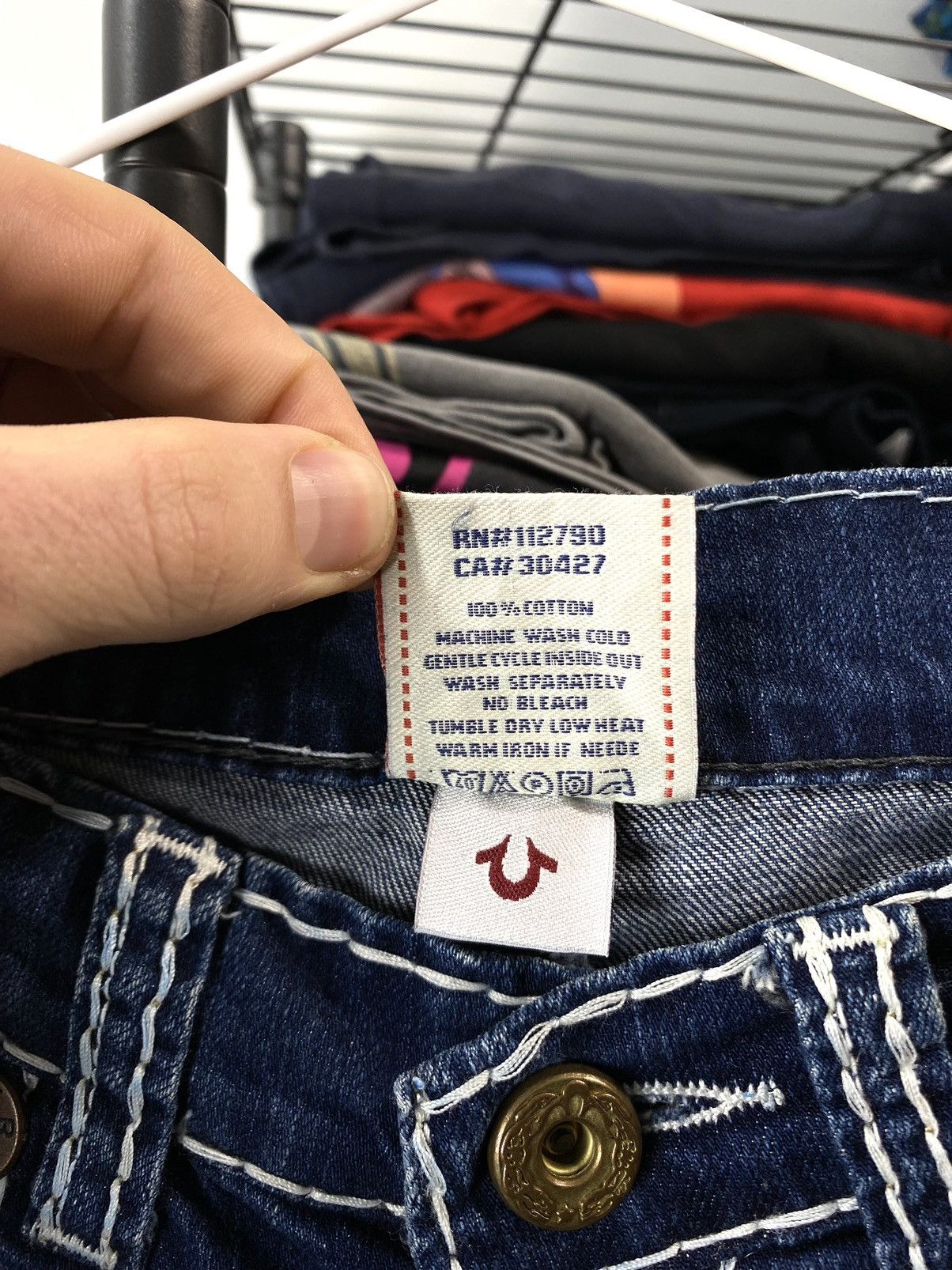 Other 90’s Vintage True Religion Made In USA Blue Denim Pants Size 28" / US 6 / IT 42 - 8 Thumbnail