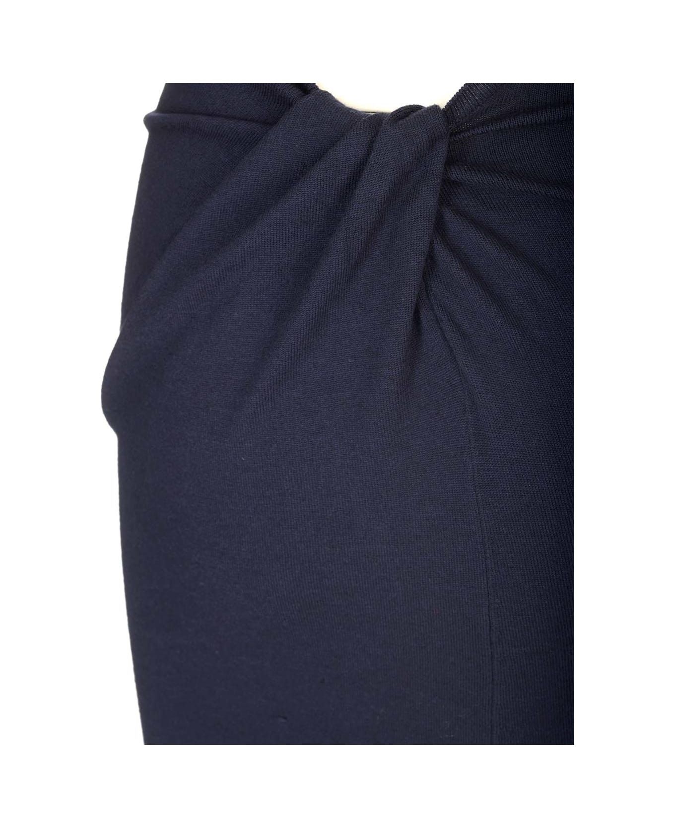 Fendi o1s1wg110426 Dress in Nevy Blue Size XL / US 12-14 / IT 48-50 - 5 Thumbnail