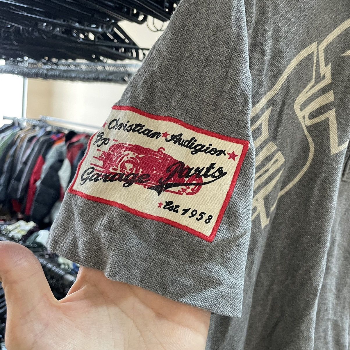 Christian Audigier × Ed Hardy × If Six Was Nine Rare❗️Christian Audigier Ed Hardy Polo Shirt Speed Paris Logo Size US M / EU 48-50 / 2 - 3 Thumbnail