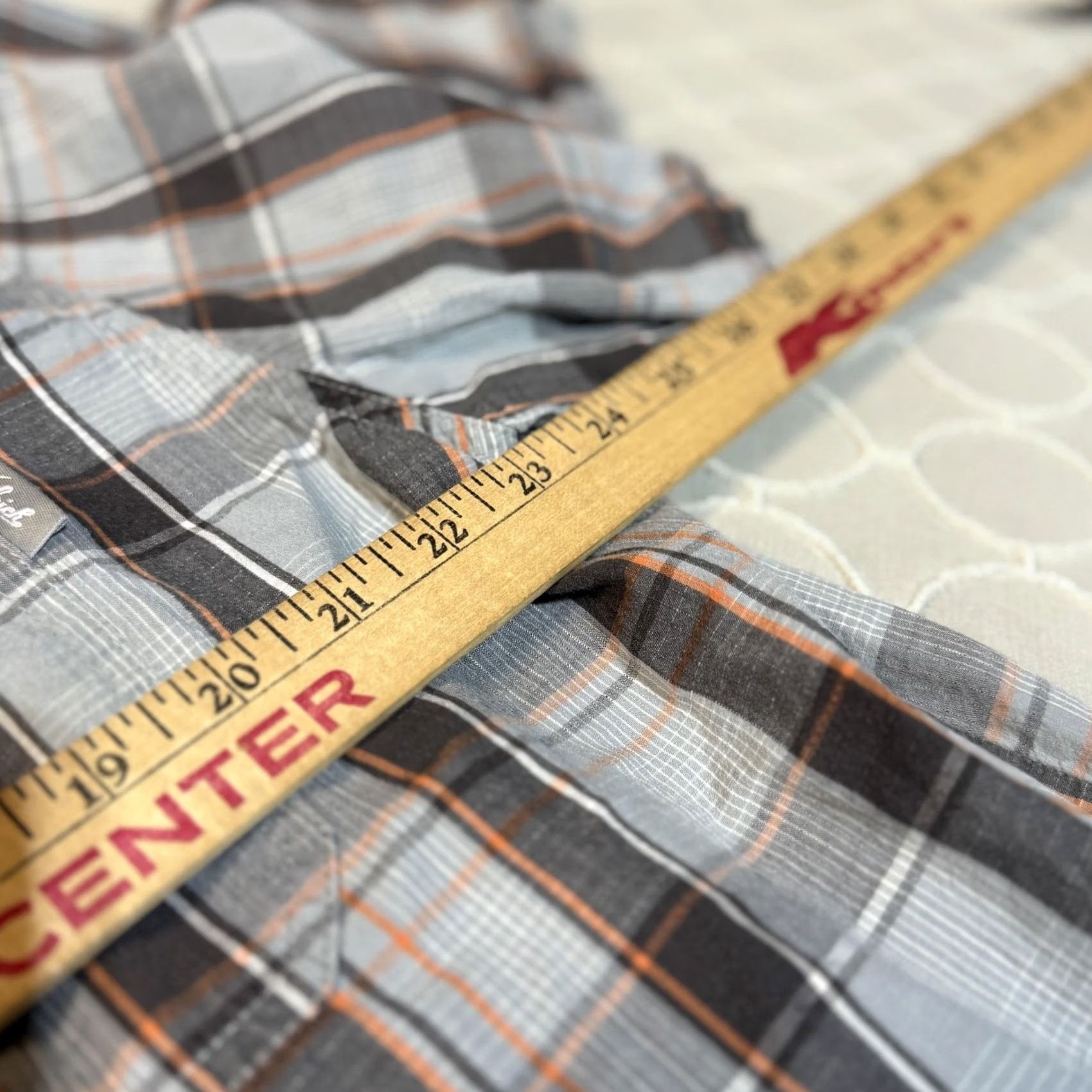 Vintage Woolrich Shirt Mens XL Gray Orange Plaid Short Sleeve Button-Up Cotton Woolrich Woolen Mills Vintage: No Size US XL / EU 56 / 4 - 5 Thumbnail