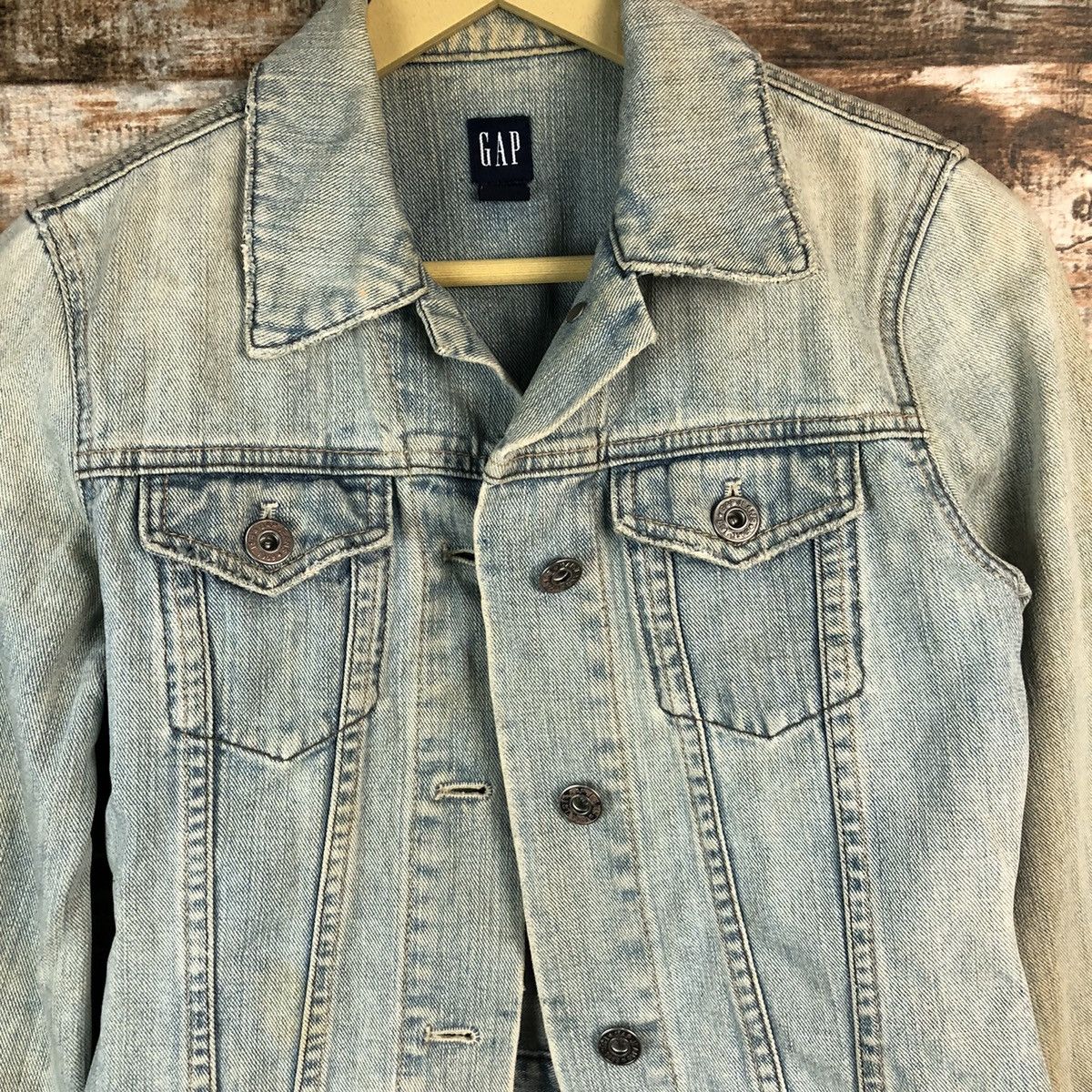 Gap × Vintage Vintage Denim Jacket Gap Blue #970 Size XXS / US 00 / IT 34 - 5 Thumbnail