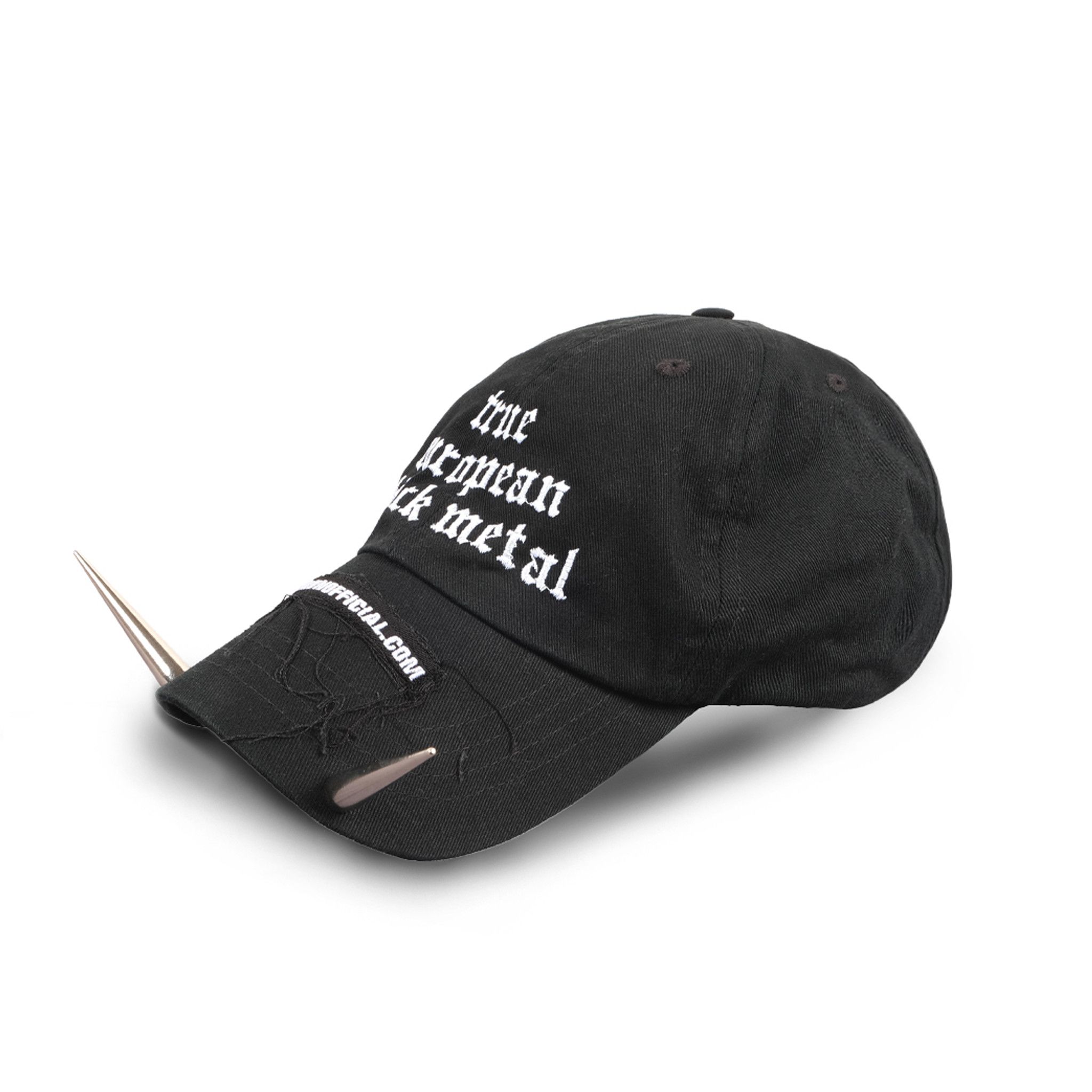 Japanese Brand TRUE EUROPEAN BLACK METAL SPIKES CAP Size ONE SIZE - 1 Thumbnail