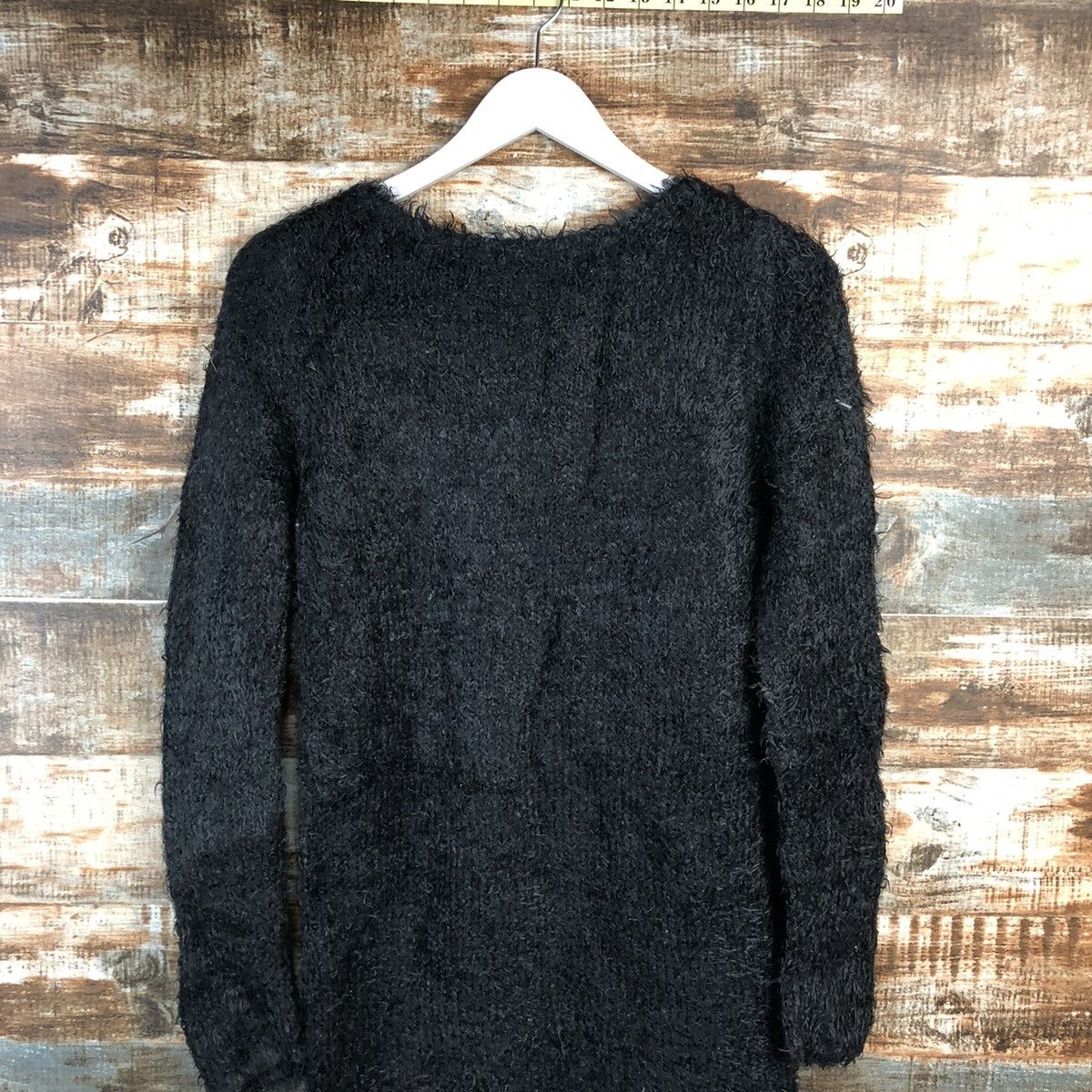 Vintage DL Rienda Black fur shaggy Knitwear #C233 Size M / US 6-8 / IT 42-44 - 13 Thumbnail