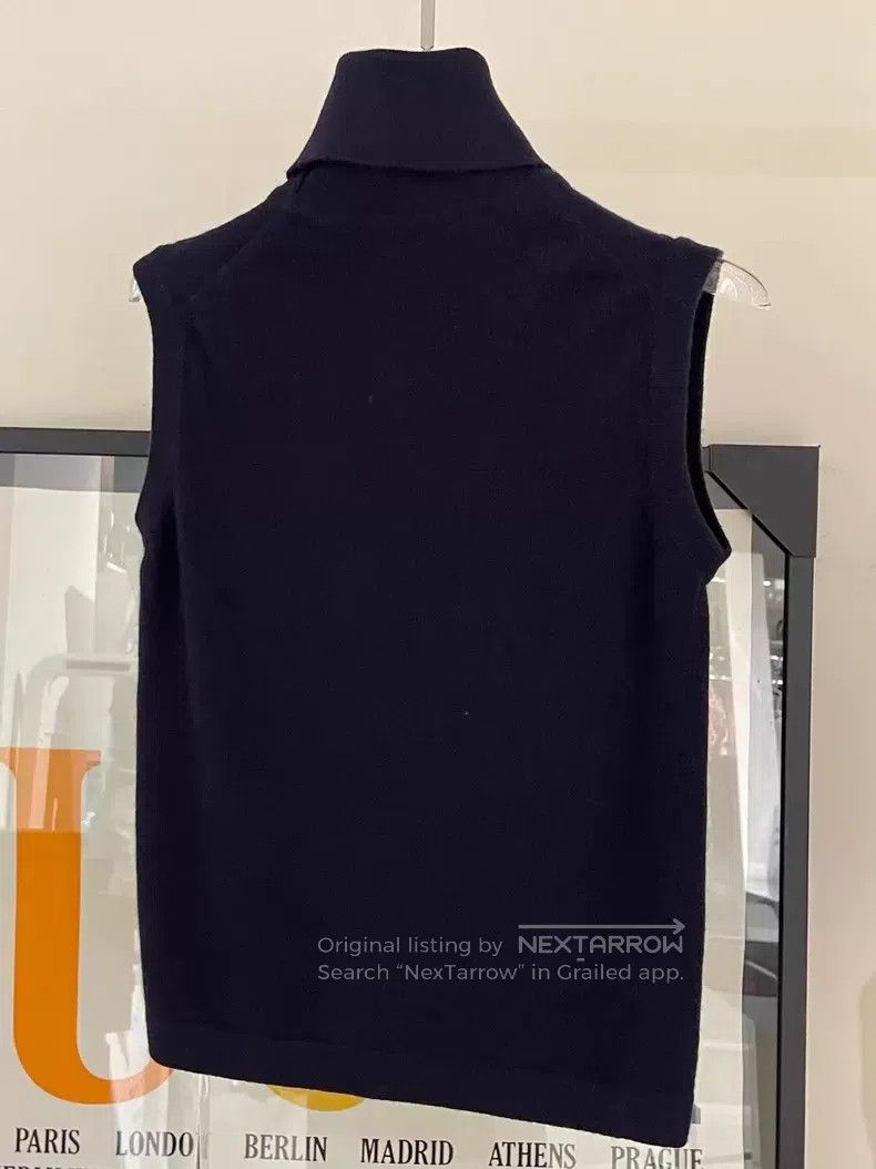 Hermes Hermes Wool High-Neck Short Sleeve Vest Top Size S / US 4 / IT 40 - 2 Thumbnail