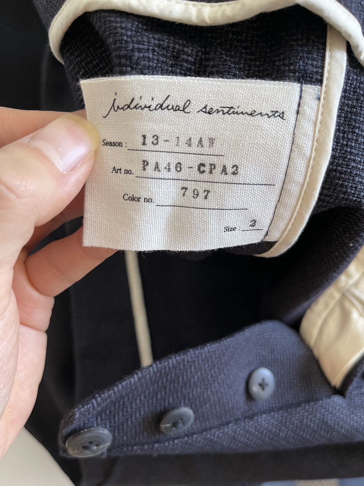 Individual Sentiments IS 13AW Washi Back Zip Pants Size US 32 / EU 48 - 7 Thumbnail