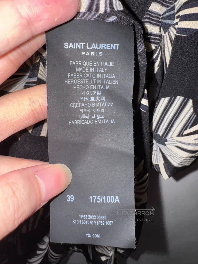 Saint Laurent Paris Saint Laurent Paris size 39 Silk Printed Origami Geometric Size US M / EU 48-50 / 2 - 7 Thumbnail