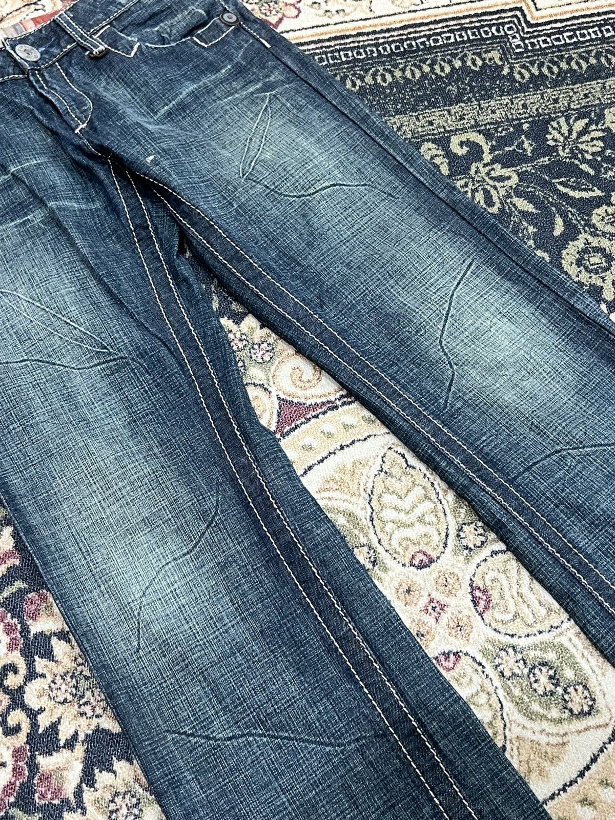 Marithe + Francois Girbaud Marithe Francois Girbaud Denim Suede Leather Cowboy Pocket Size 30" / US 8 / IT 44 - 8 Thumbnail