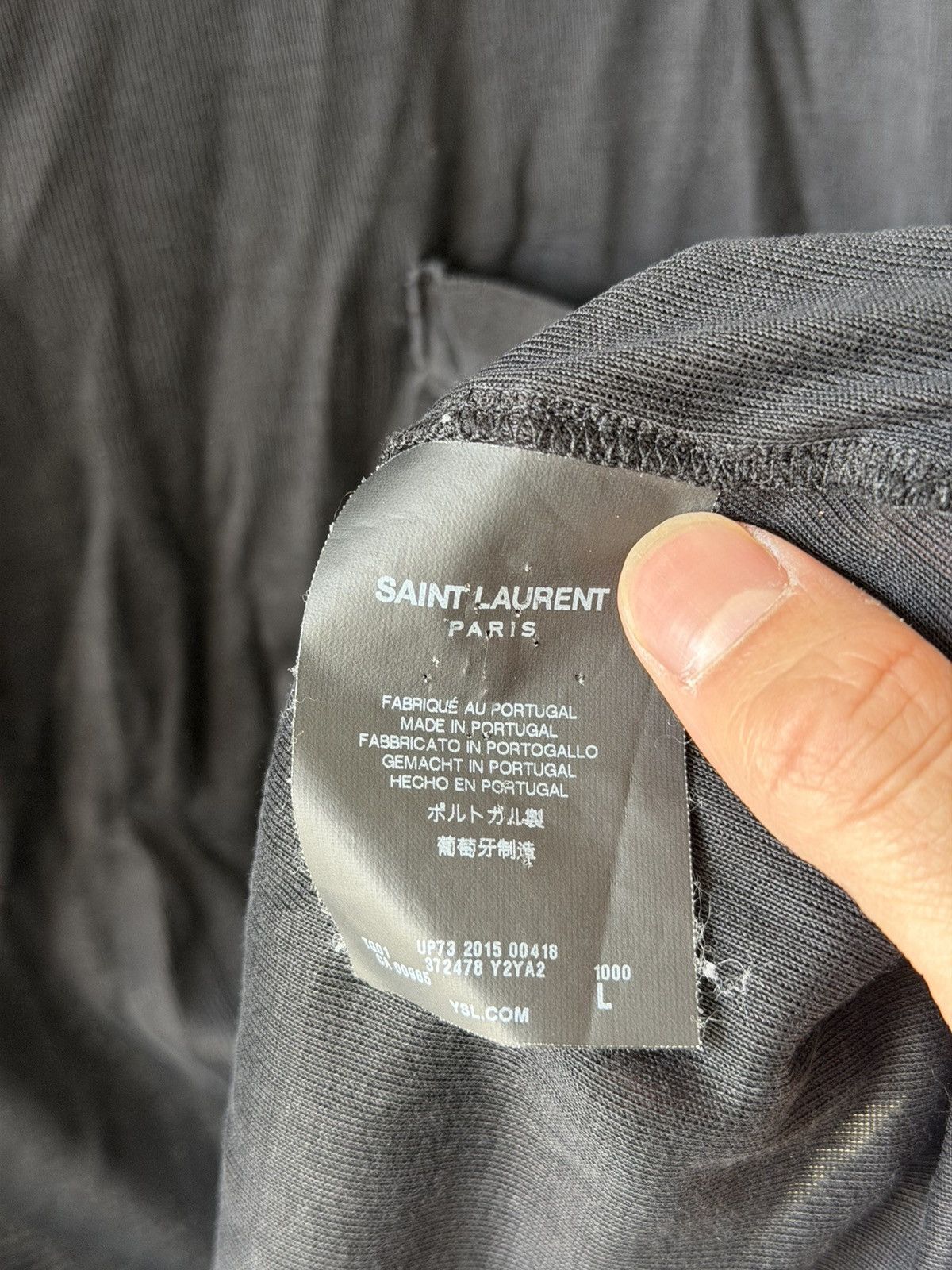 Saint Laurent Paris SS16 Silk Pocket Tee L Size US M / EU 48-50 / 2 - 4 Thumbnail