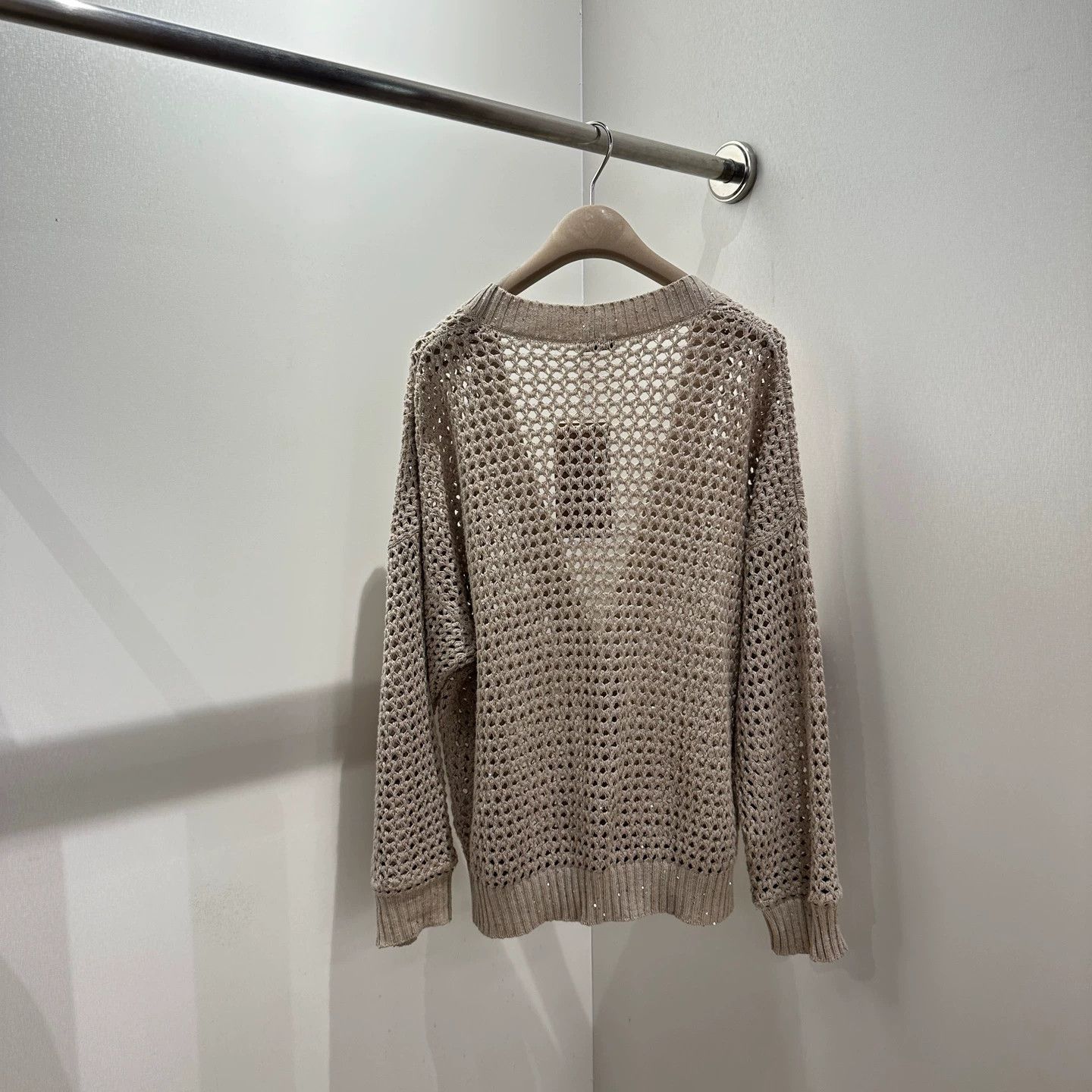 Brunello Cucinelli Brunello Cucinelli apr667 openwork sequin knit cardy M Size M / US 6-8 / IT 42-44 - 2 Thumbnail
