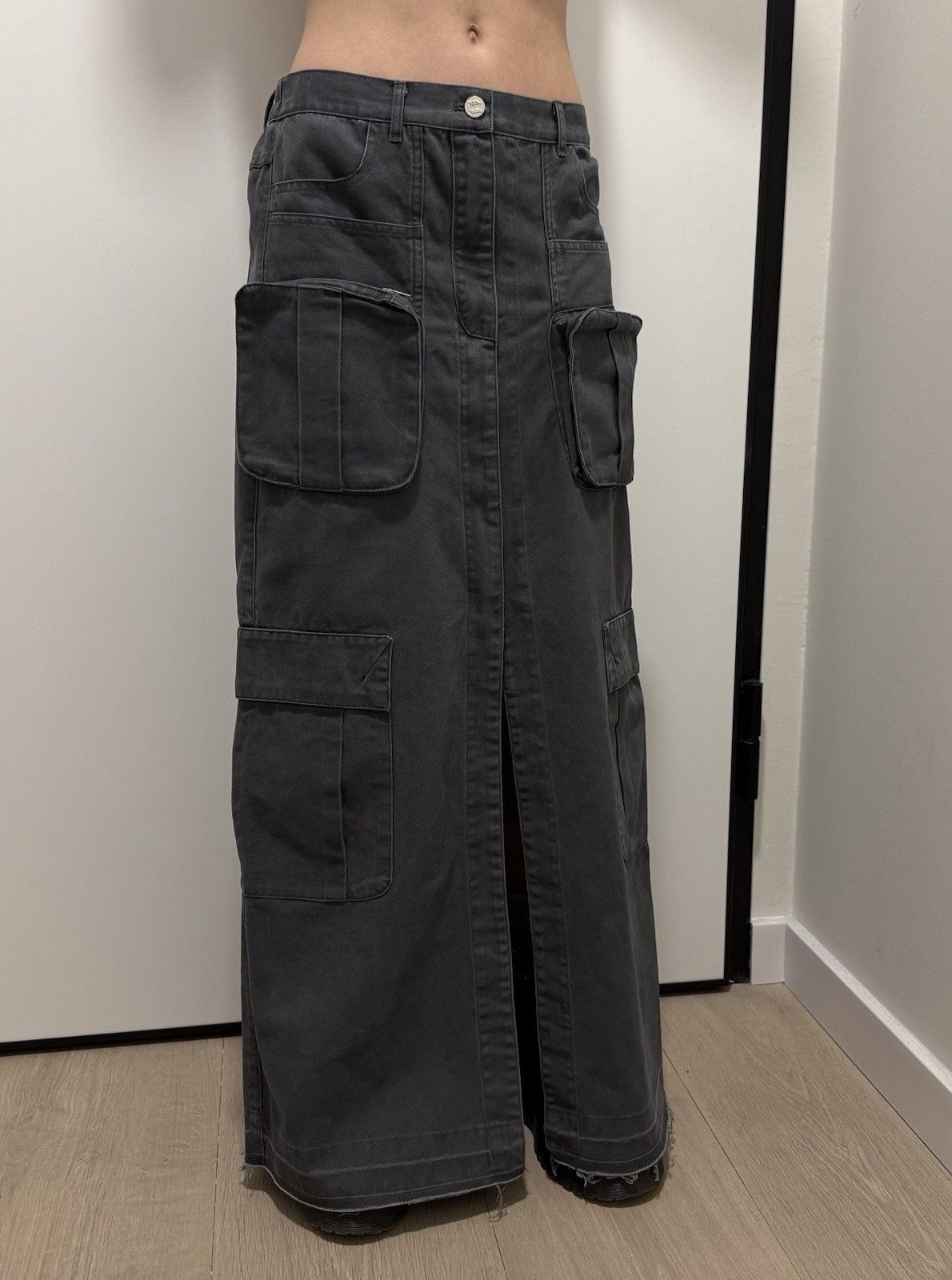 Vintage Jerry Hall vintage cargo y2k swag Long Skirt Pocket 2000`s Size 25" / US 0 / IT 36 - 5 Thumbnail