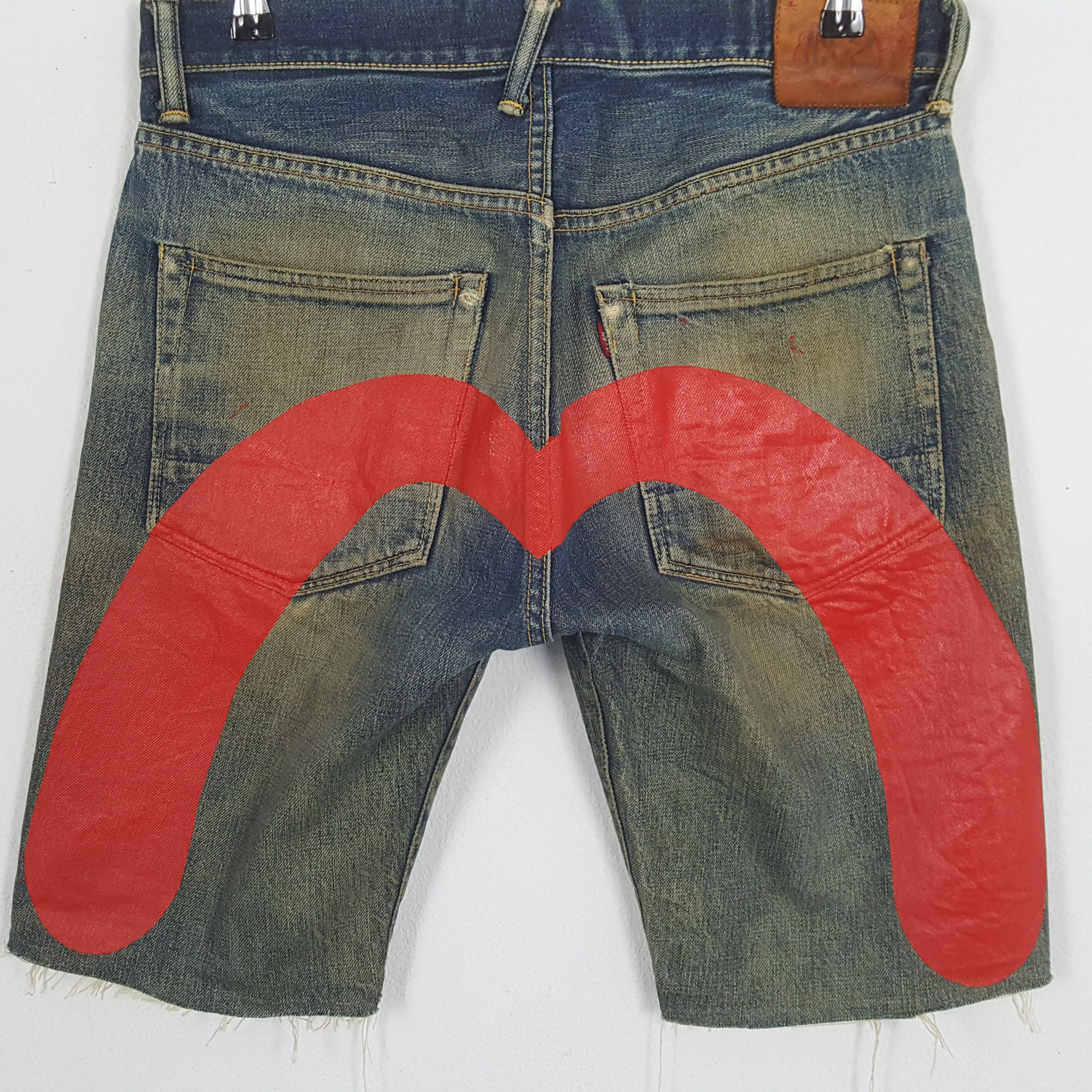 Japanese Brand × Vintage EVIS Japanese Brand Custom Daicock Short Jeans Size US 31 - 2 Thumbnail