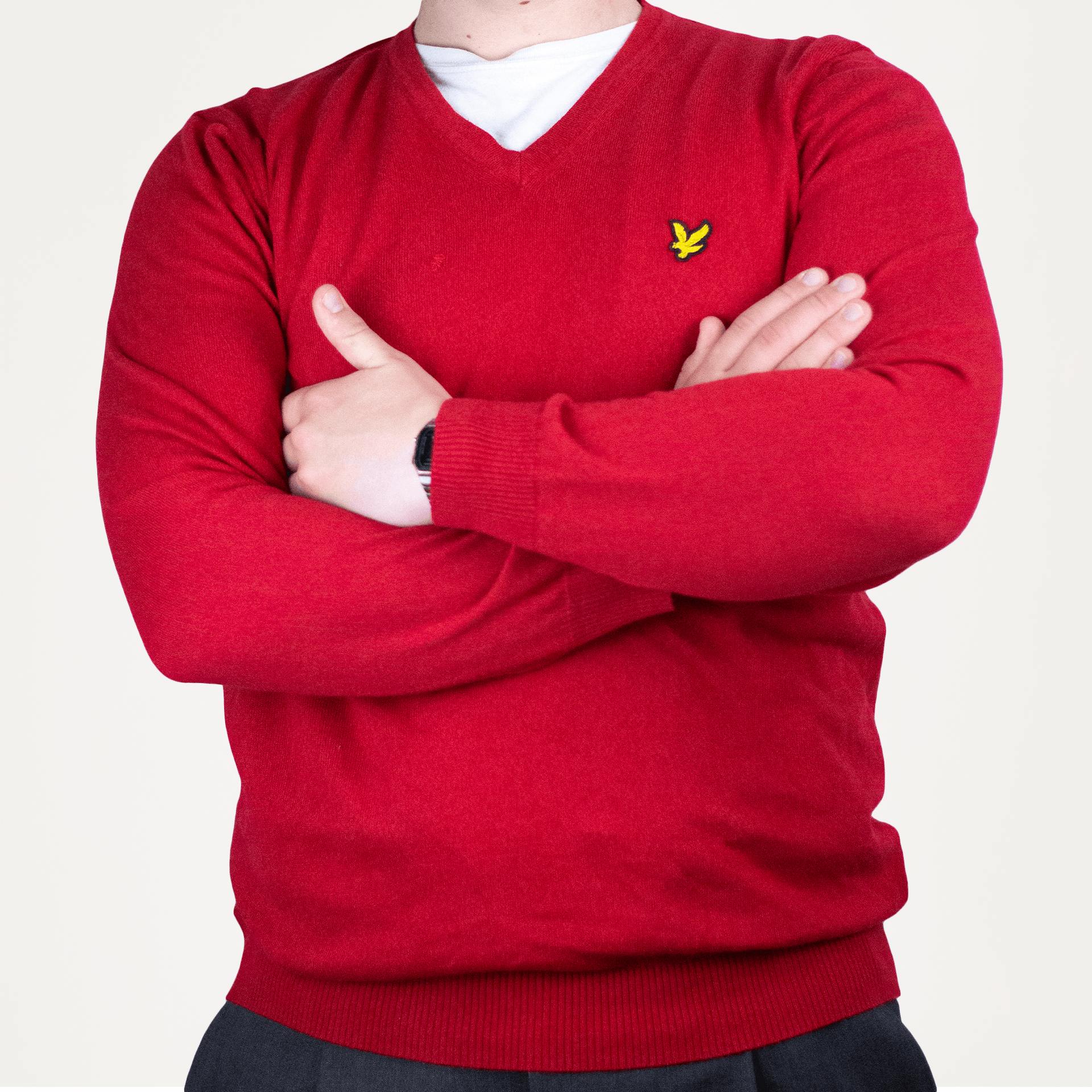 Lyle & Scott Lyle & Scott Woolen V-neck sweater Size US L / EU 52-54 / 3 - 3 Thumbnail