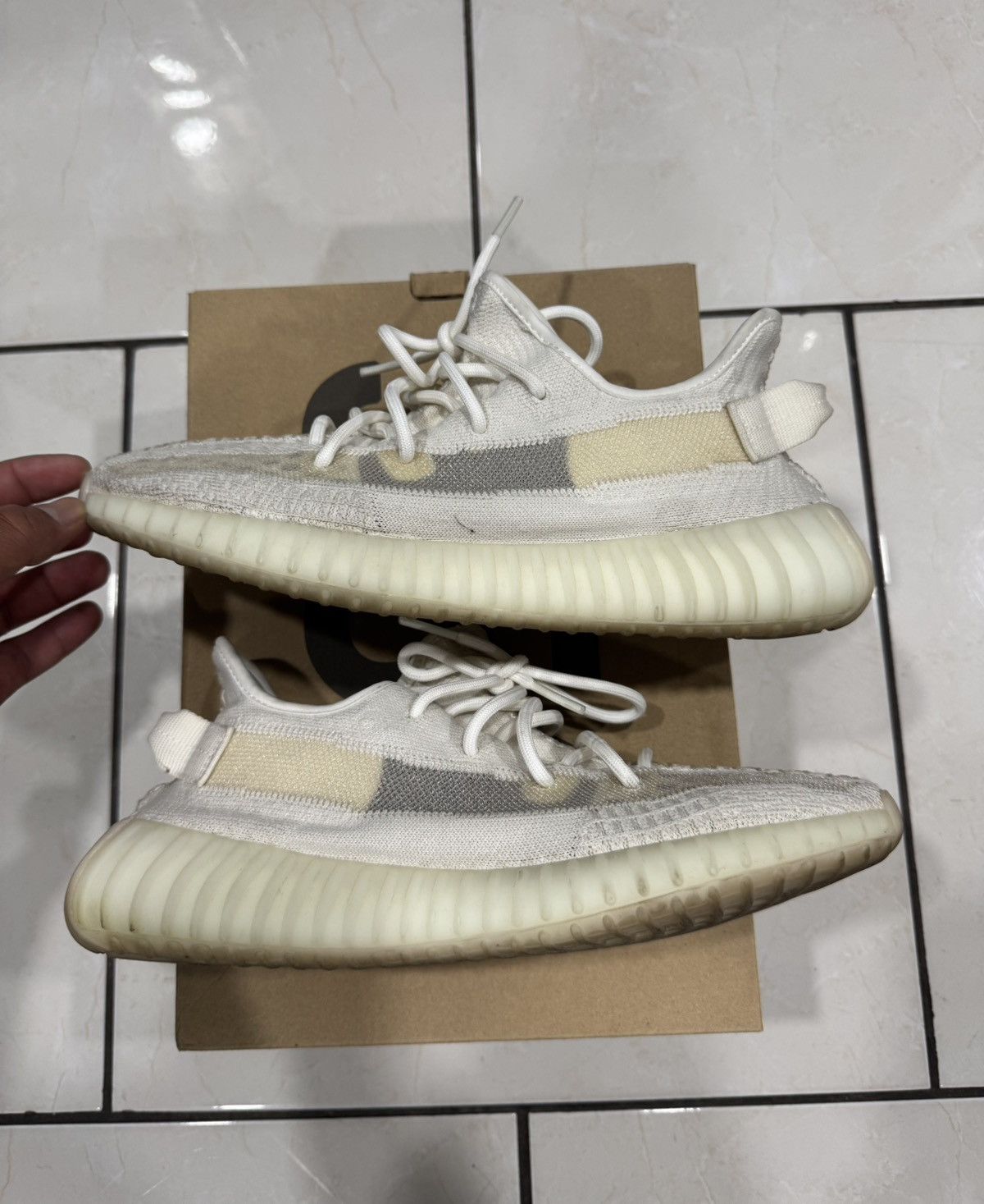 Yeezy SZ 10.5 Adidas Yeezy Boost 350 V2 ‘Bone’ Size US 10.5 / EU 43-44 - 1 Thumbnail