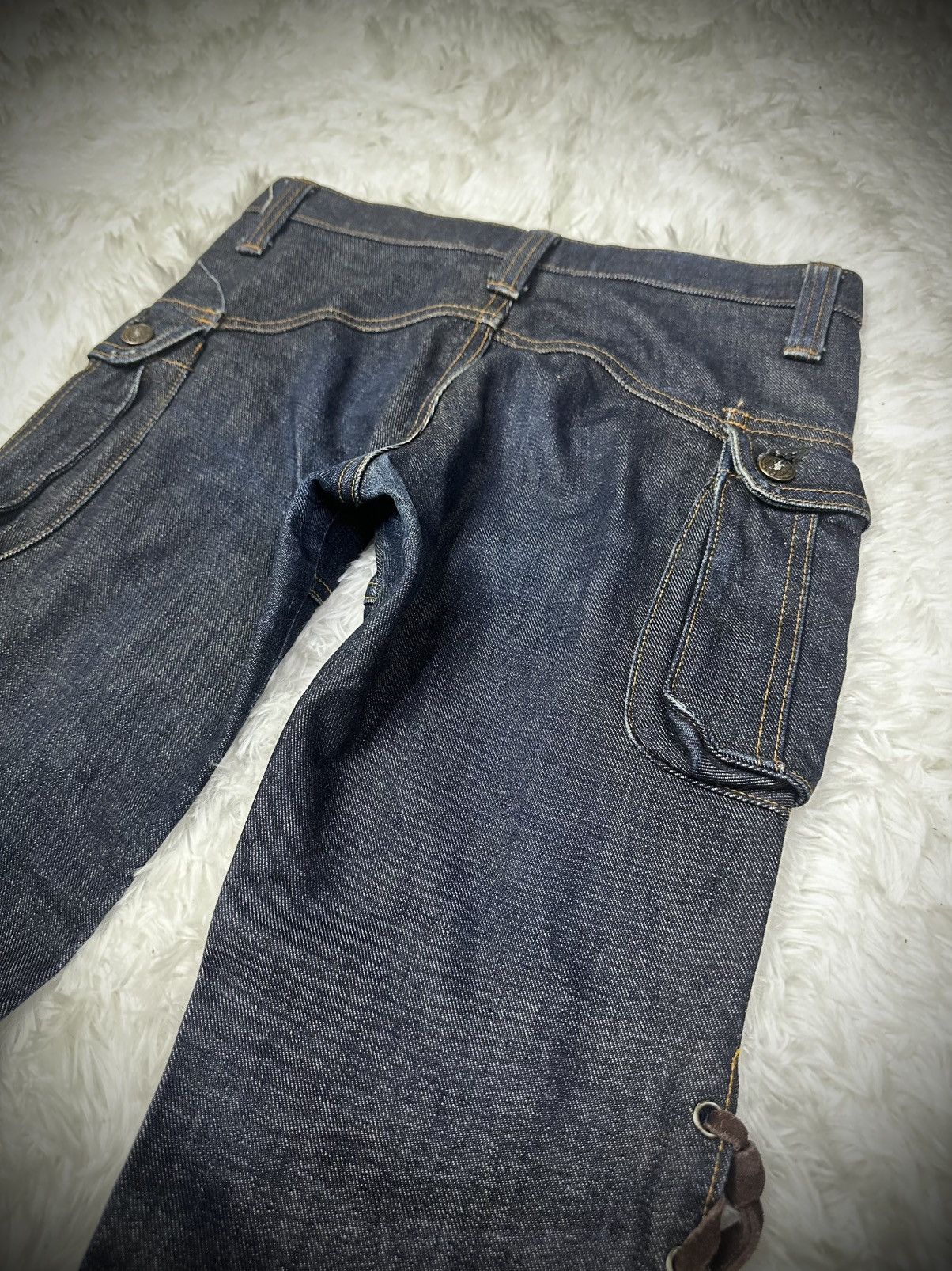 Tornado Mart rare 2000s japanese brand dee dee flared bell botom lace up Size US 29 - 11 Thumbnail