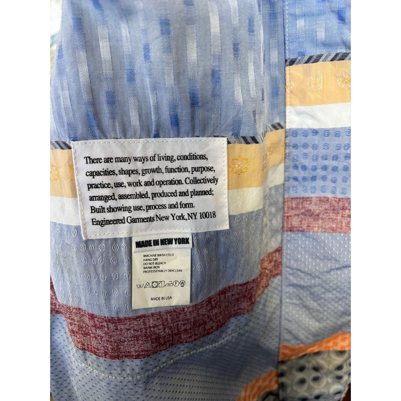 Engineered Garments Engineered Garments Lab Shirt Patchwork – Size S Size US S / EU 44-46 / 1 - 5 Thumbnail