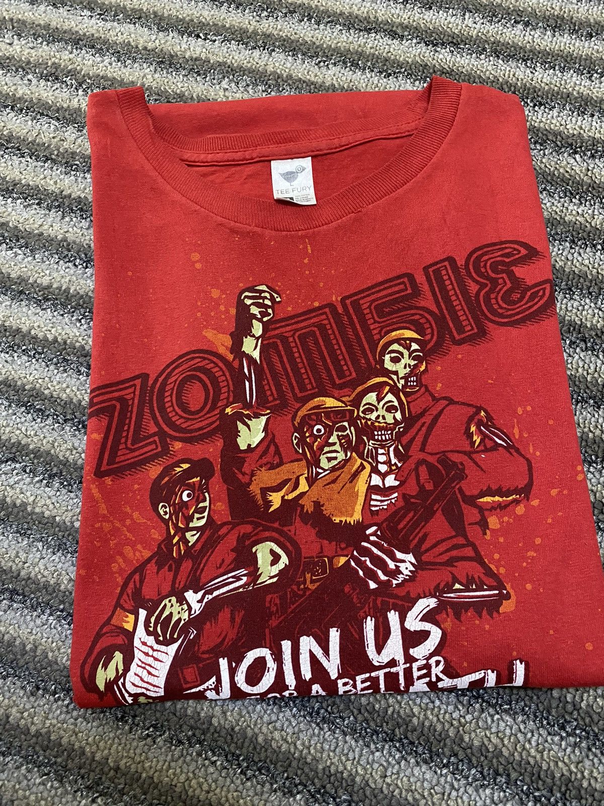 Other × Teefury Zombie 🧟‍♀️ Tee Fury Tshirt Size US XXL / EU 58 / 5 - 7 Thumbnail