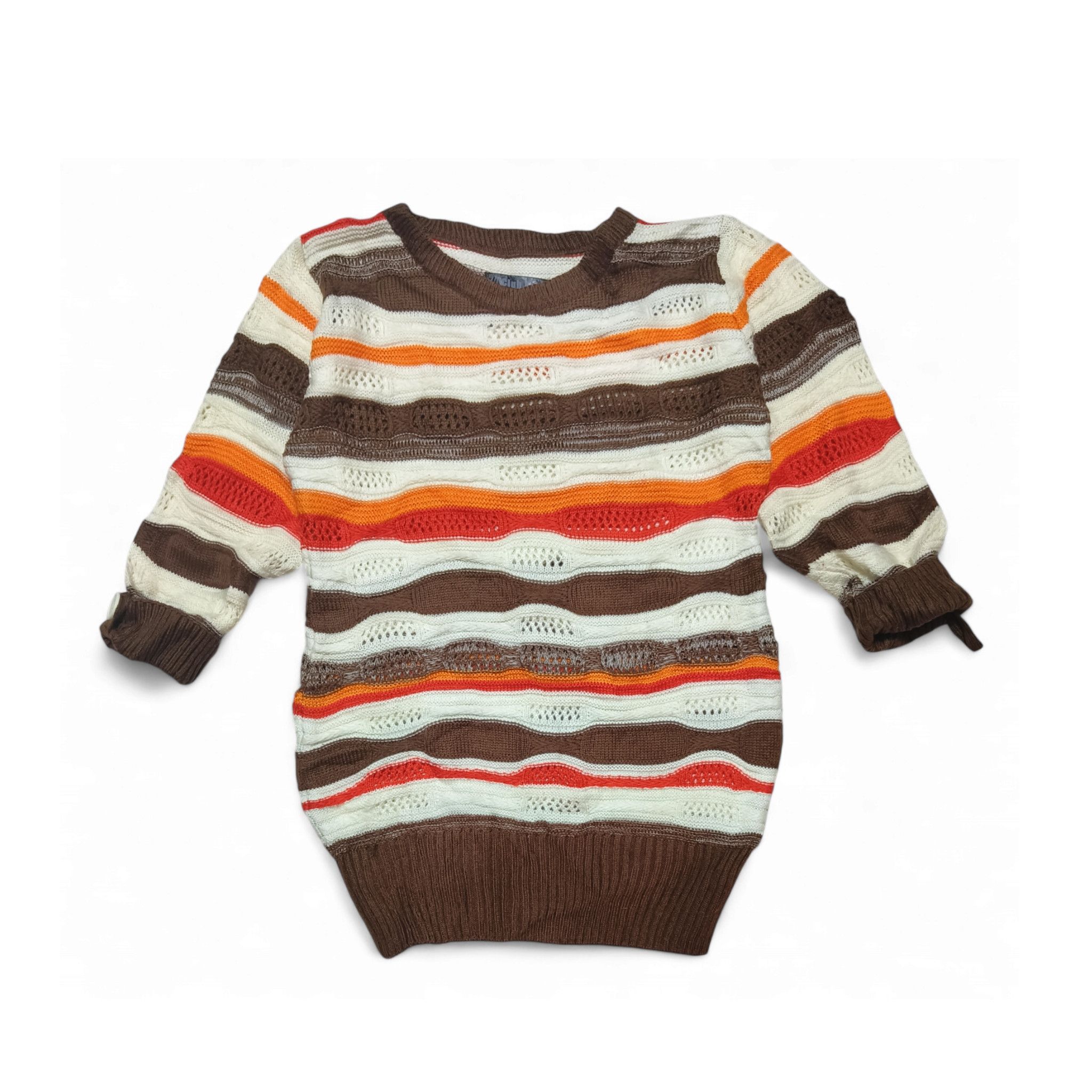 Other Vintage MY CLUB Women's Cable knit Motifs Knit Sweater Size S / US 4 / IT 40 - 1 Thumbnail