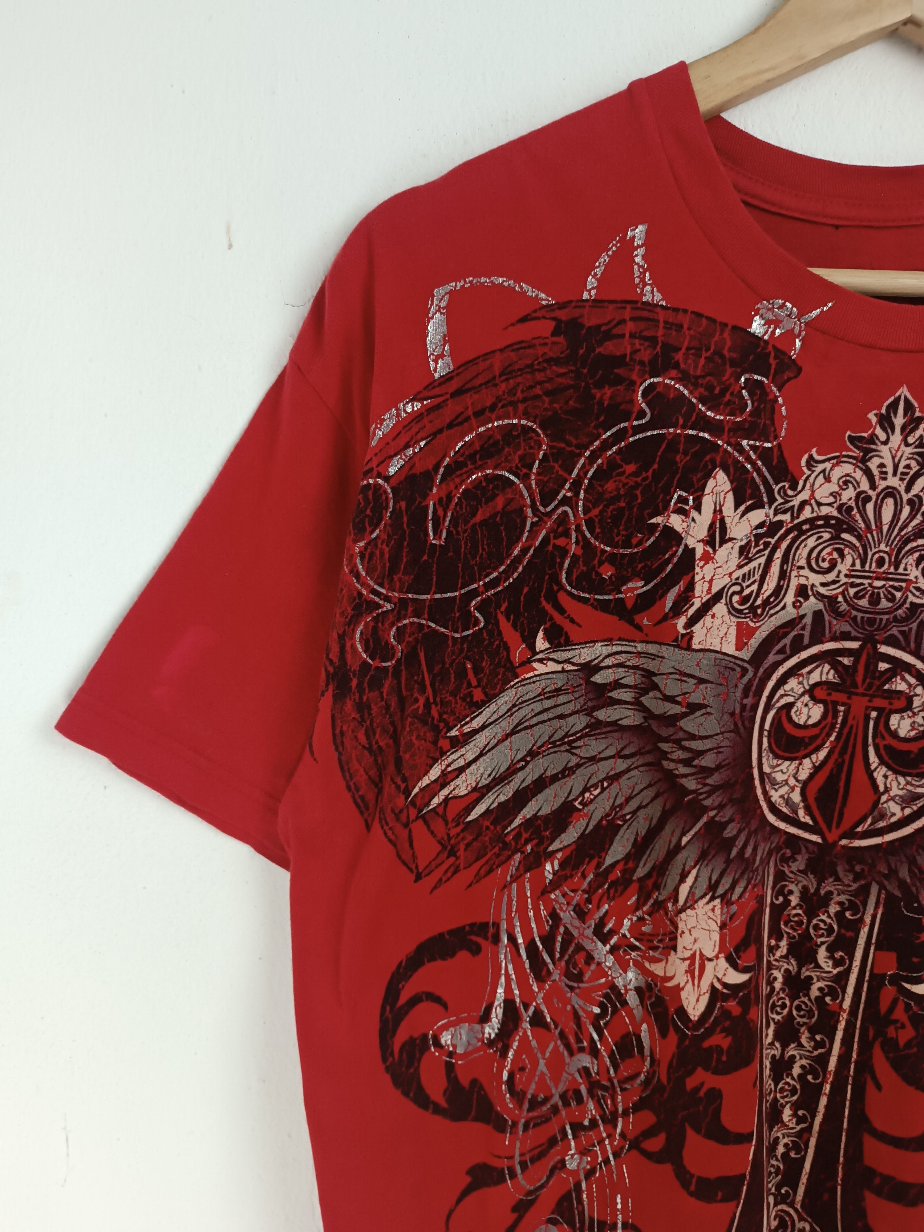 Affliction VINTAGE Y2K CHEMISTRY CROSS AFFLICTION MMA SKULL TAPOUT LGB Size US L / EU 52-54 / 3 - 12 Thumbnail