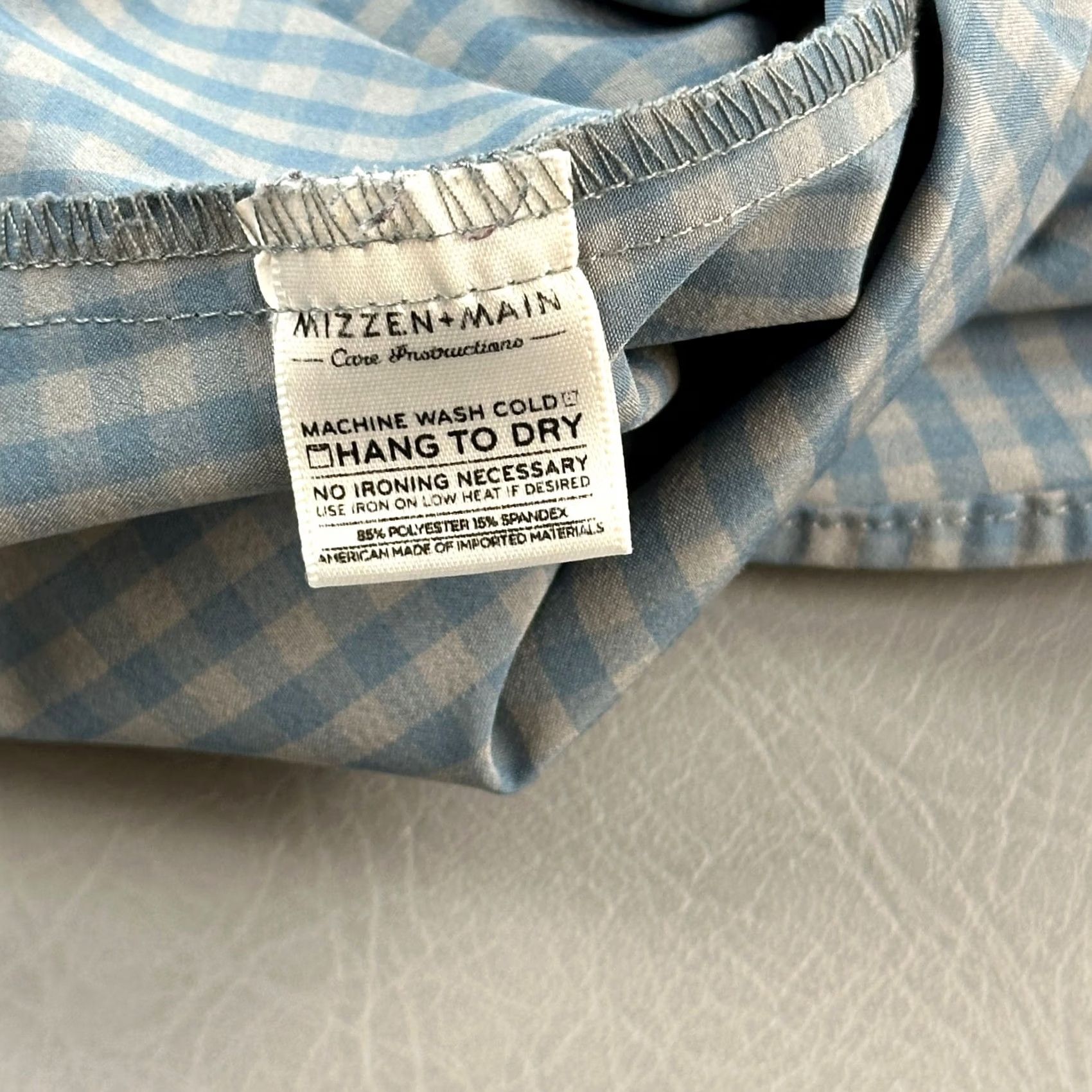 Mizzen+Main Mizzen+Main Leeward Collection Shirt Mens XL Blue Check Performance Stretch USA Shirt Mens XL Blue Check Performance Stretch USA Size US XL / EU 56 / 4 - 6 Thumbnail