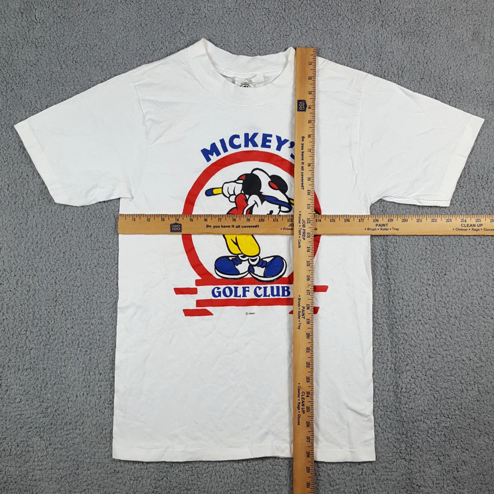 Disney VINTAGE Mickey's Golf Club 90s Disney Cartoon T-Shirt Men Small White Cotton Retro Preppy USA Made Size US S / EU 44-46 / 1 - 6 Thumbnail