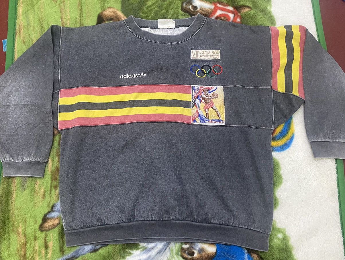 Adidas 💥Vintage Adidas Montreal Olympics 1976 faded sunburst Size US L / EU 52-54 / 3 - 1 Thumbnail