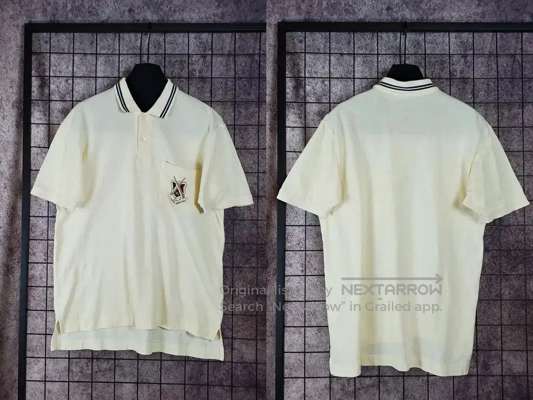 Burberry Burberry Men's Summer Beige Cotton Embroidered Polo Shirt. Size US M / EU 48-50 / 2 - 2 Thumbnail