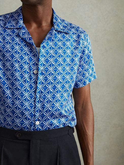 Reiss REISS (NWT was $160) CUBAN COLLAR SHIRT (Sz. S) Size US S / EU 44-46 / 1 - 5 Thumbnail