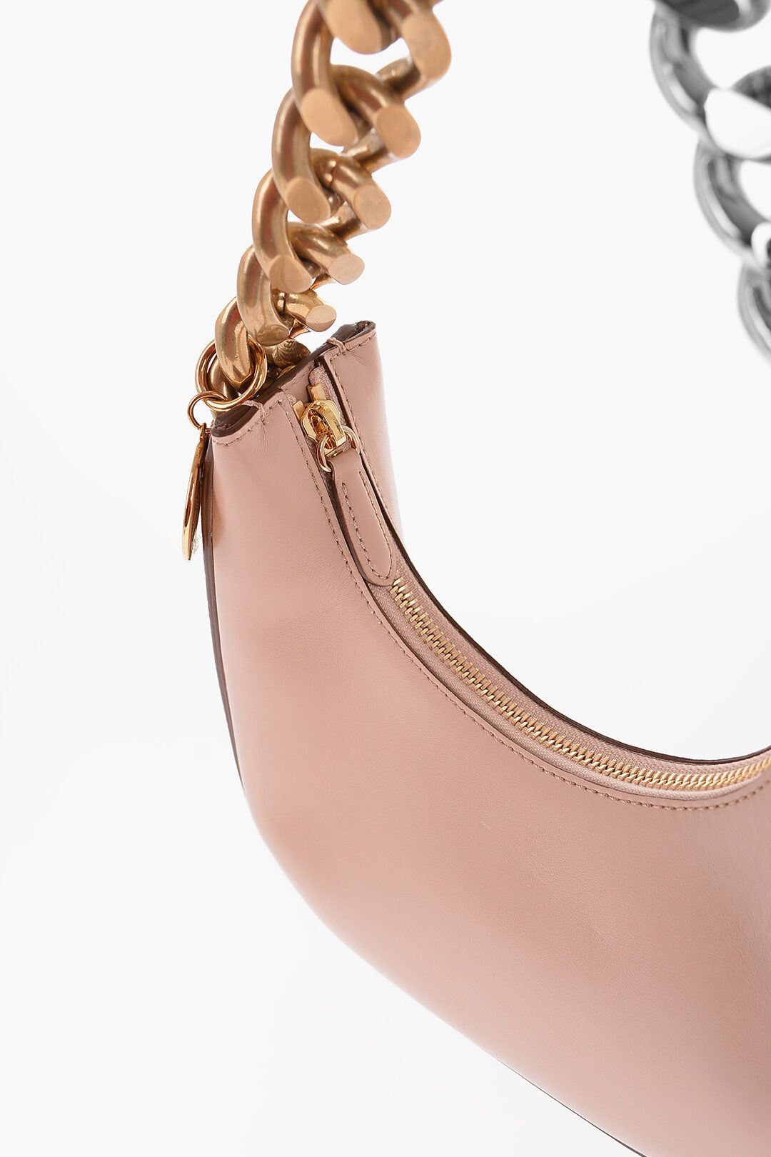 Stella McCartney og1mm0824 Size: OS / Leather Mini Hobo Bag With Chain Size ONE SIZE - 4 Thumbnail