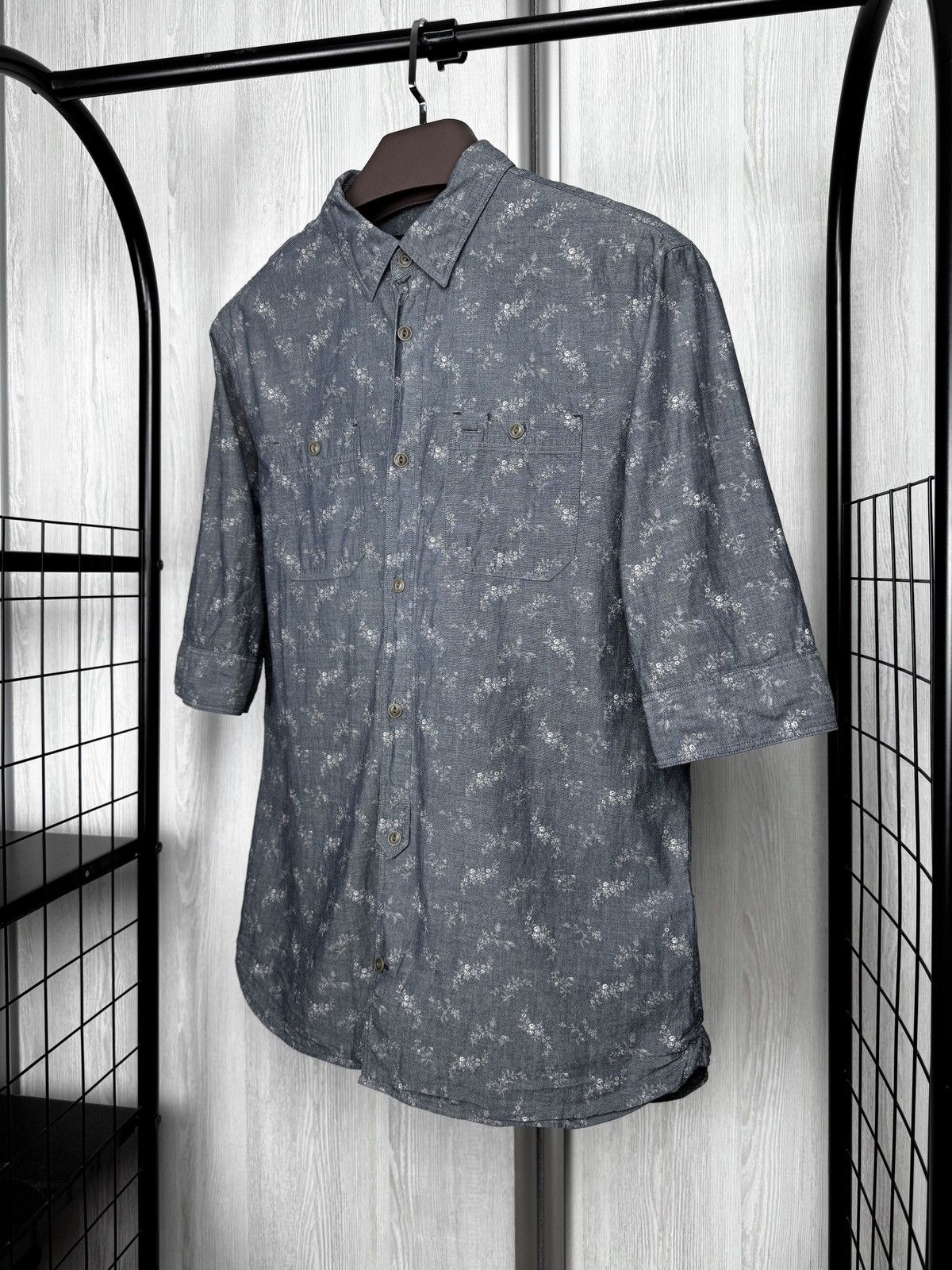 Allsaints AllSaints Shirt Floral Quincy Half Sleeve Button Up Flowers Size US M / EU 48-50 / 2 - 5 Thumbnail